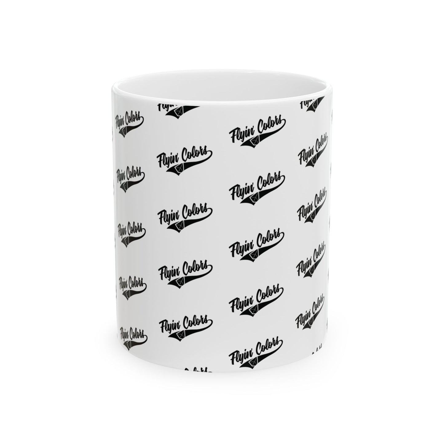 Flyin Colors Ceramic Mug, (11oz) Flyin'Colors Logo