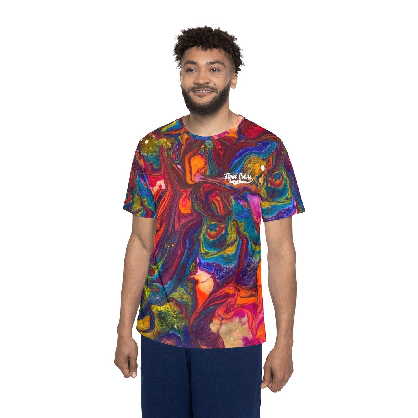 Special Men's Sports Jersey w/Custom Background Image by FlyinColors #1
