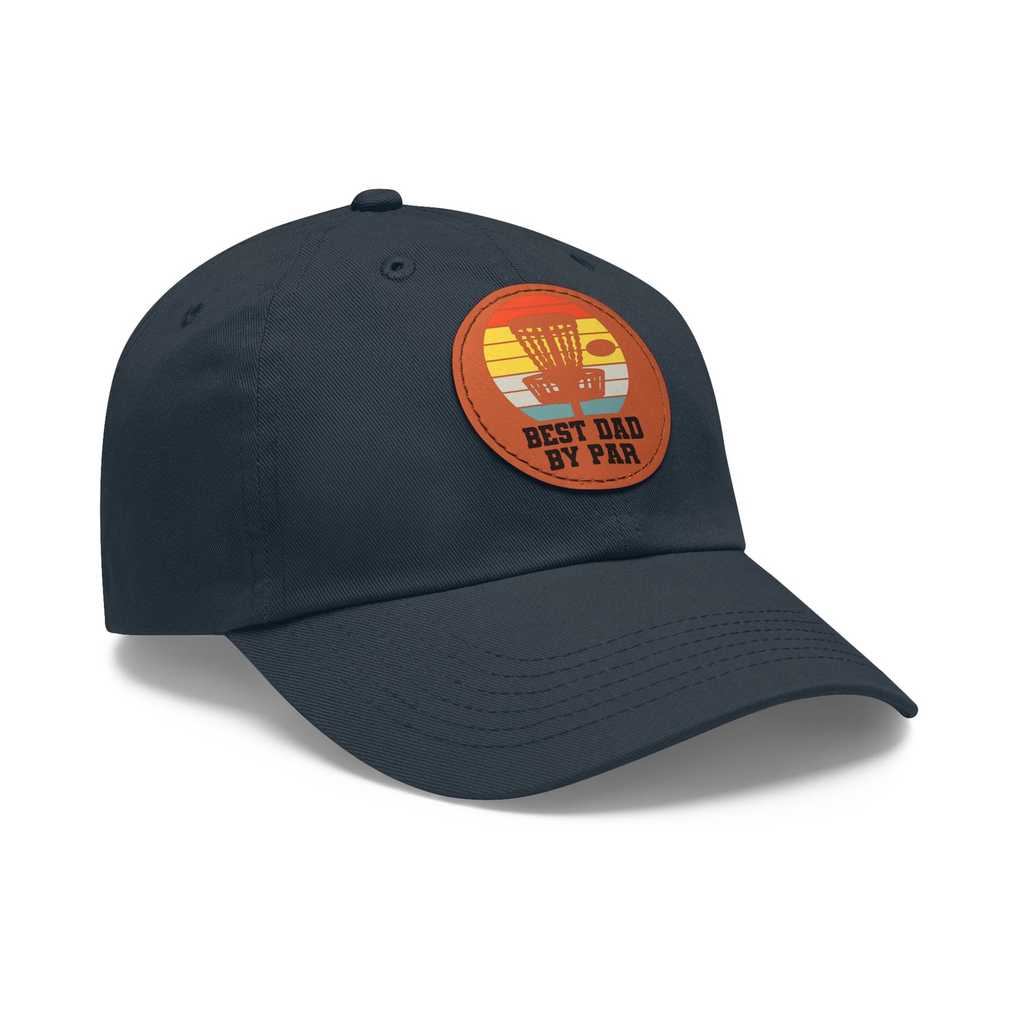 Flyin Colors Dad Hat with Leather Patch (Round) Best Dad