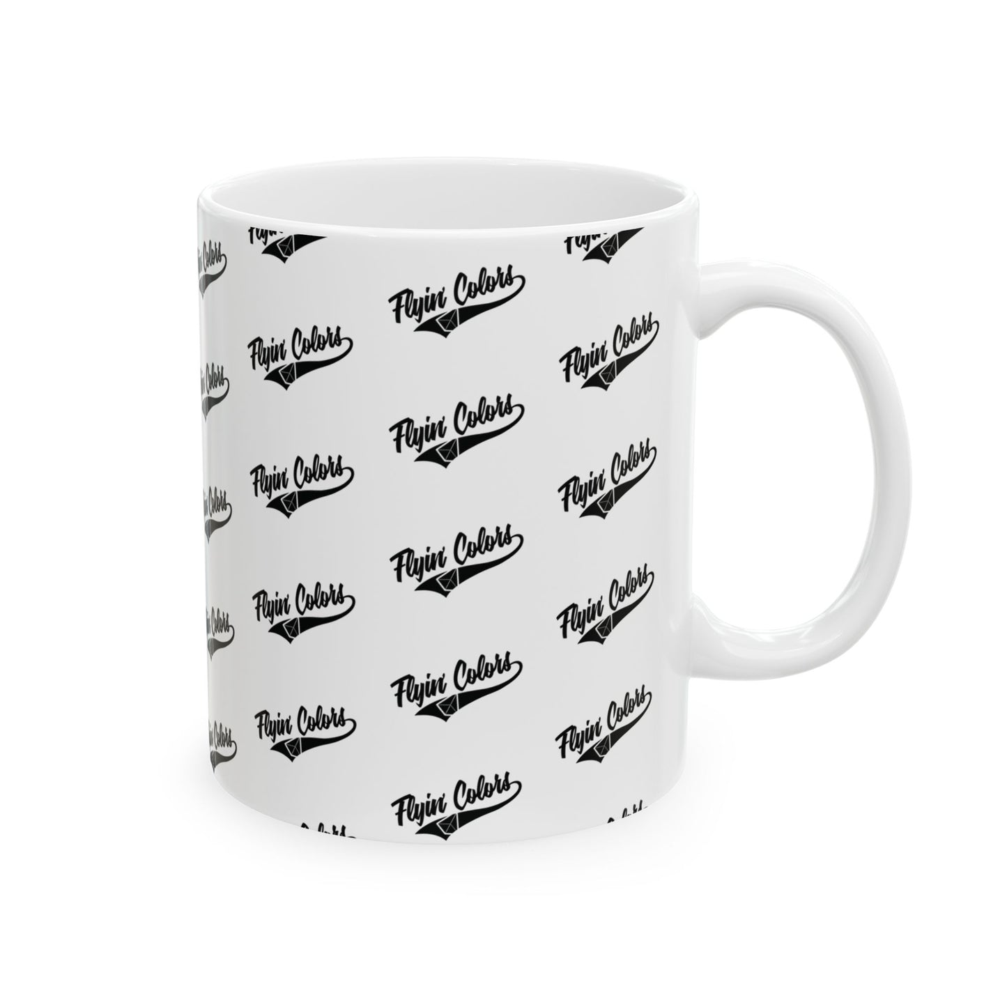 Flyin Colors Ceramic Mug, (11oz) Flyin'Colors Logo