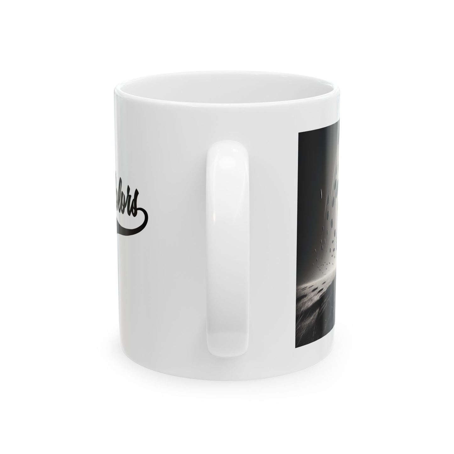 Flyin Colors Ceramic Mug, (11oz) Basket Logo #2