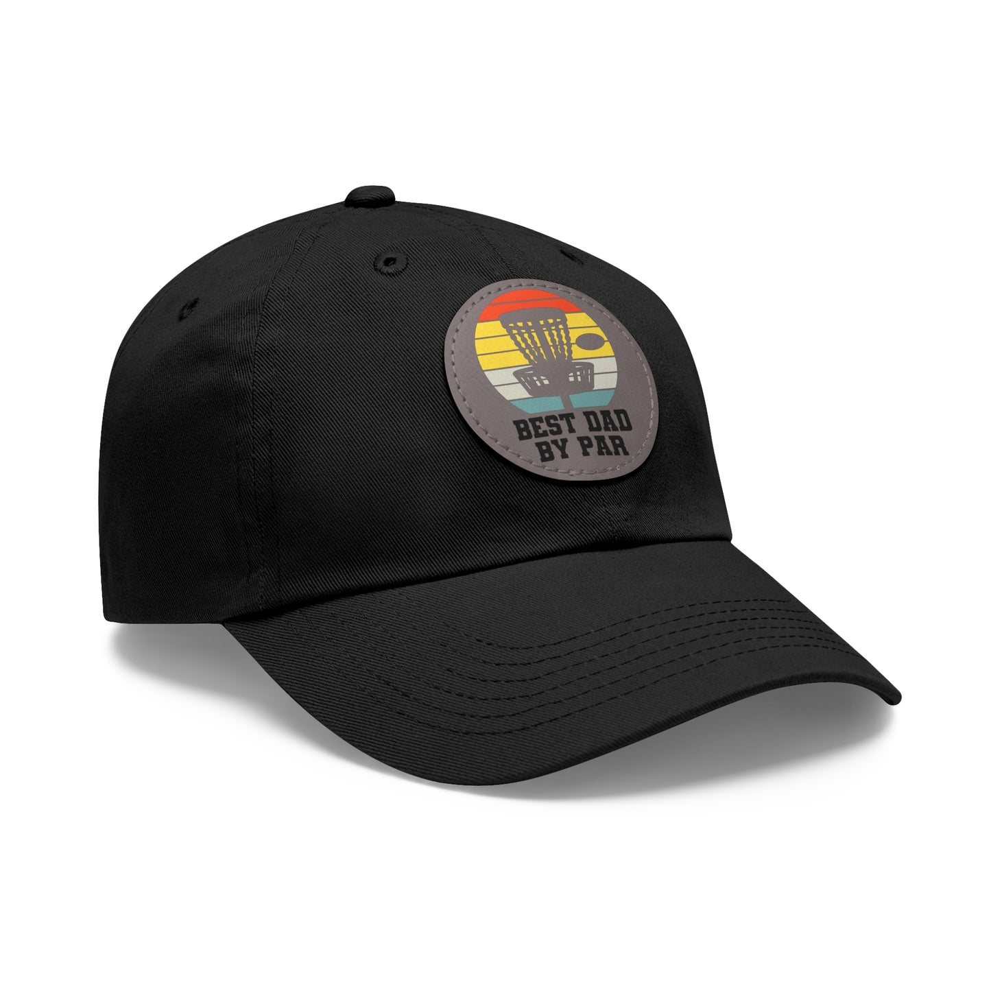Flyin Colors Dad Hat with Leather Patch (Round) Best Dad