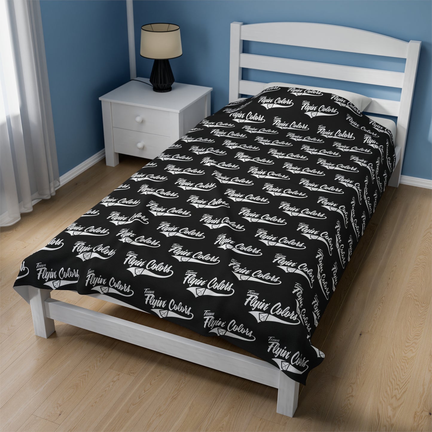 Flyin Colors Velveteen Plush Blanket with Team FlyinColors Image #4