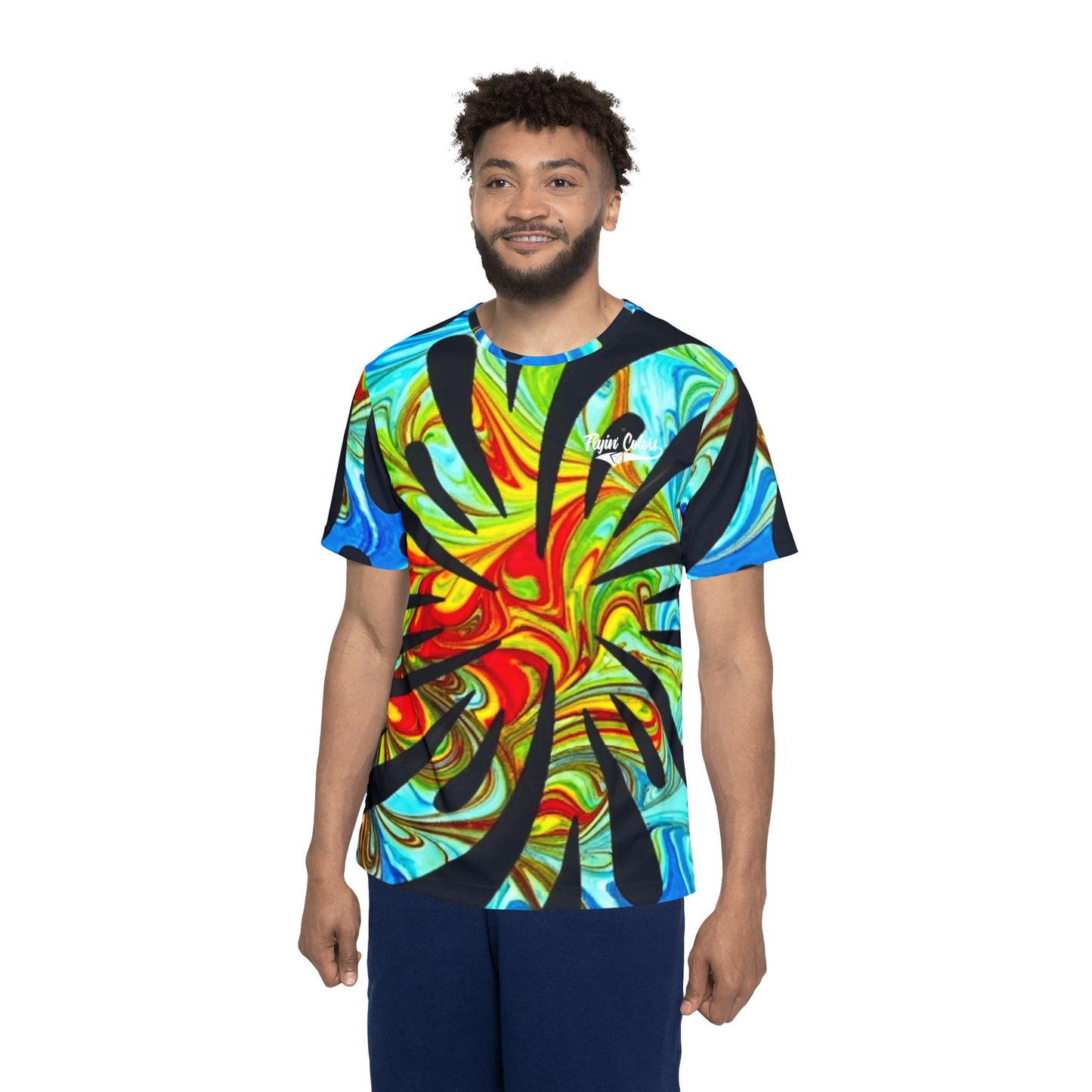 Special Edition Men's Sports Jersey w/Custom Background Image by FlyinColors #8
