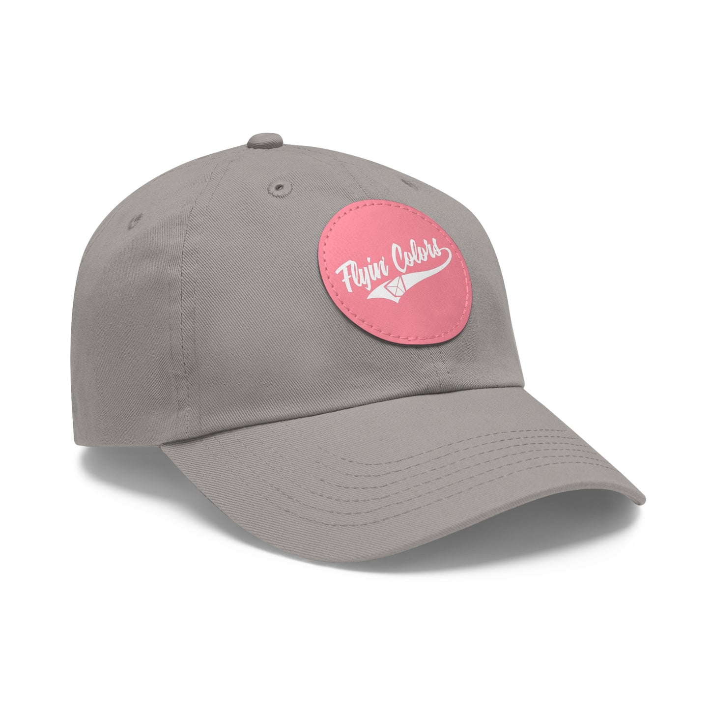 Flyin Colors swoop logo Dad Hat with Leather Patch (Round)