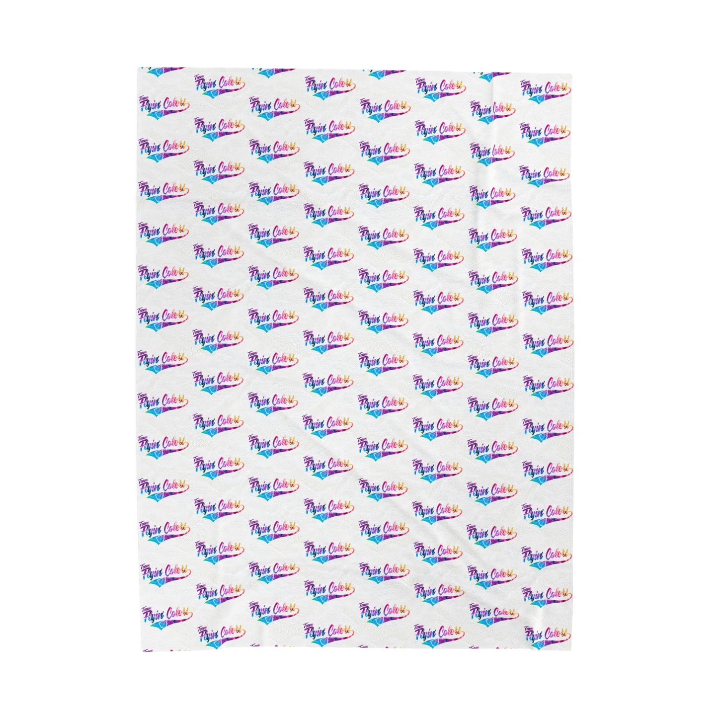 Flyin Colors Velveteen Plush Blanket with Team FlyinColors Image #1
