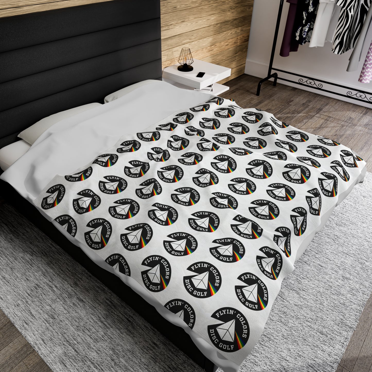 Flyin Colors Velveteen Plush Blanket with FlyinColors Prism Image