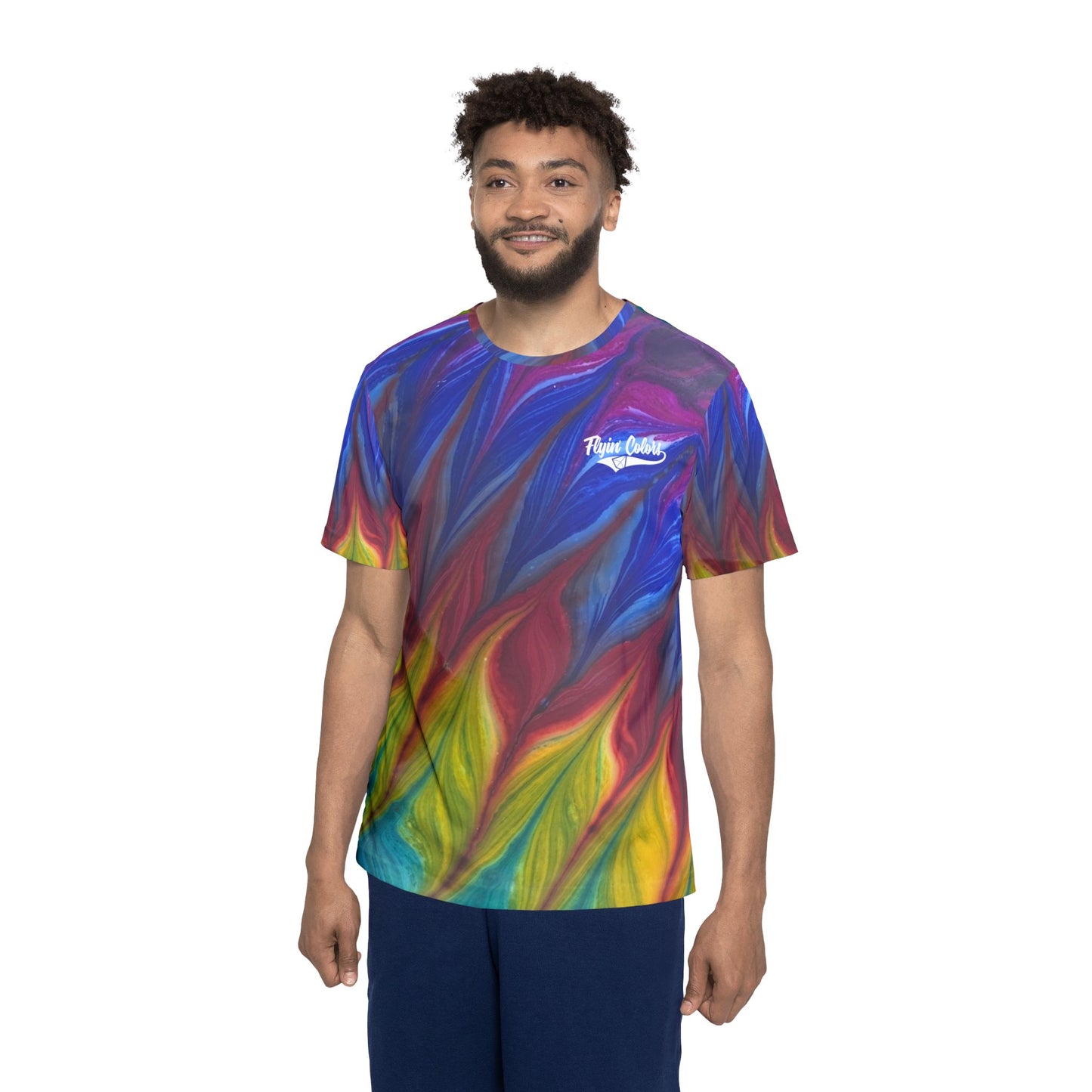 Special Edition Men's Sports Jersey w/Custom Background Image by FlyinColors #3