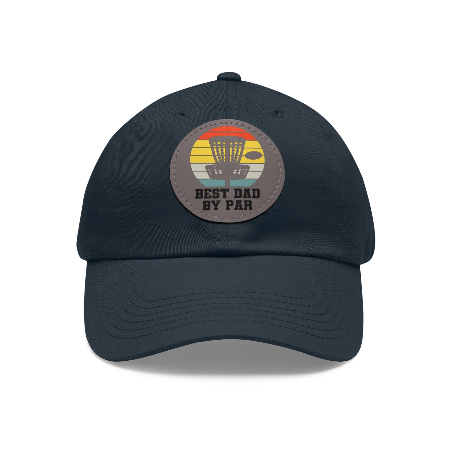Flyin Colors Dad Hat with Leather Patch (Round) Best Dad
