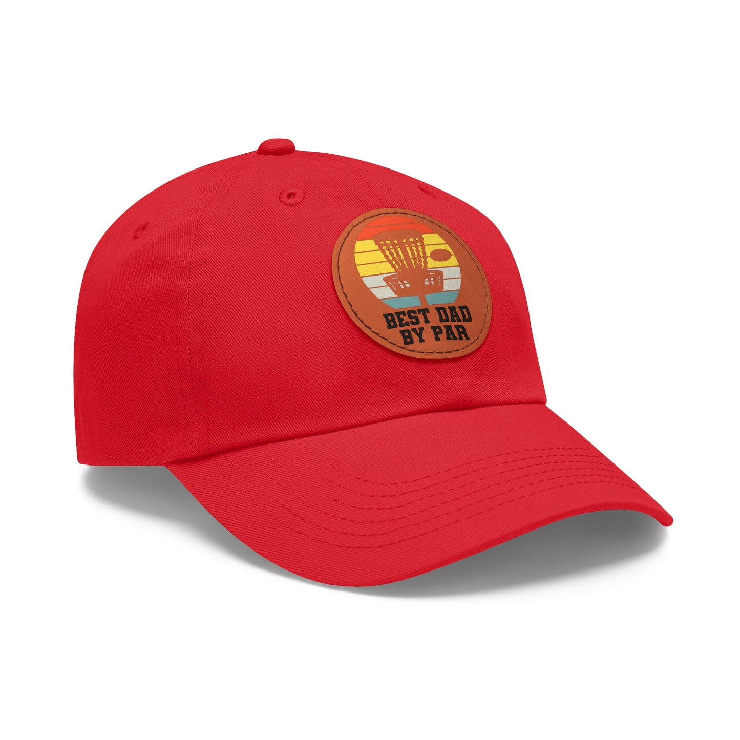 Flyin Colors Dad Hat with Leather Patch (Round) Best Dad