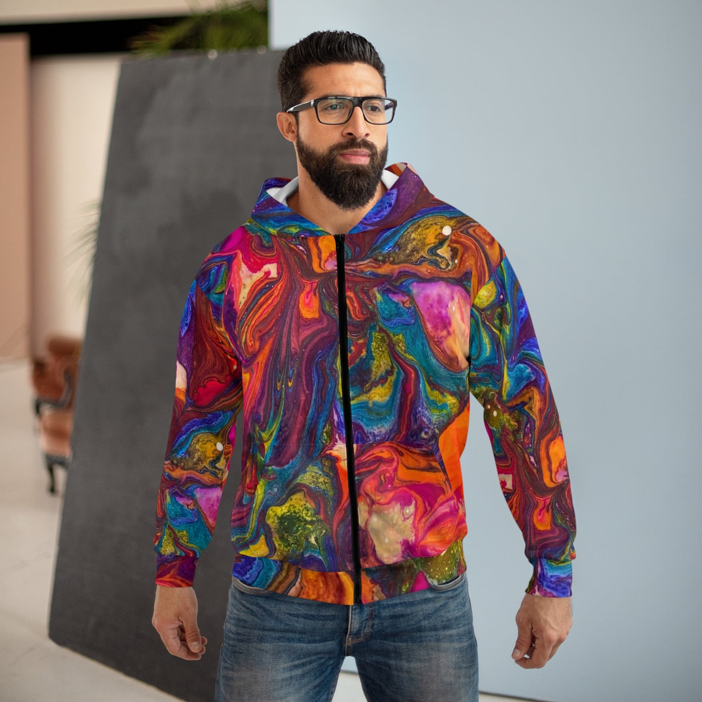 Flyin Colors Unisex Zip Hoodie