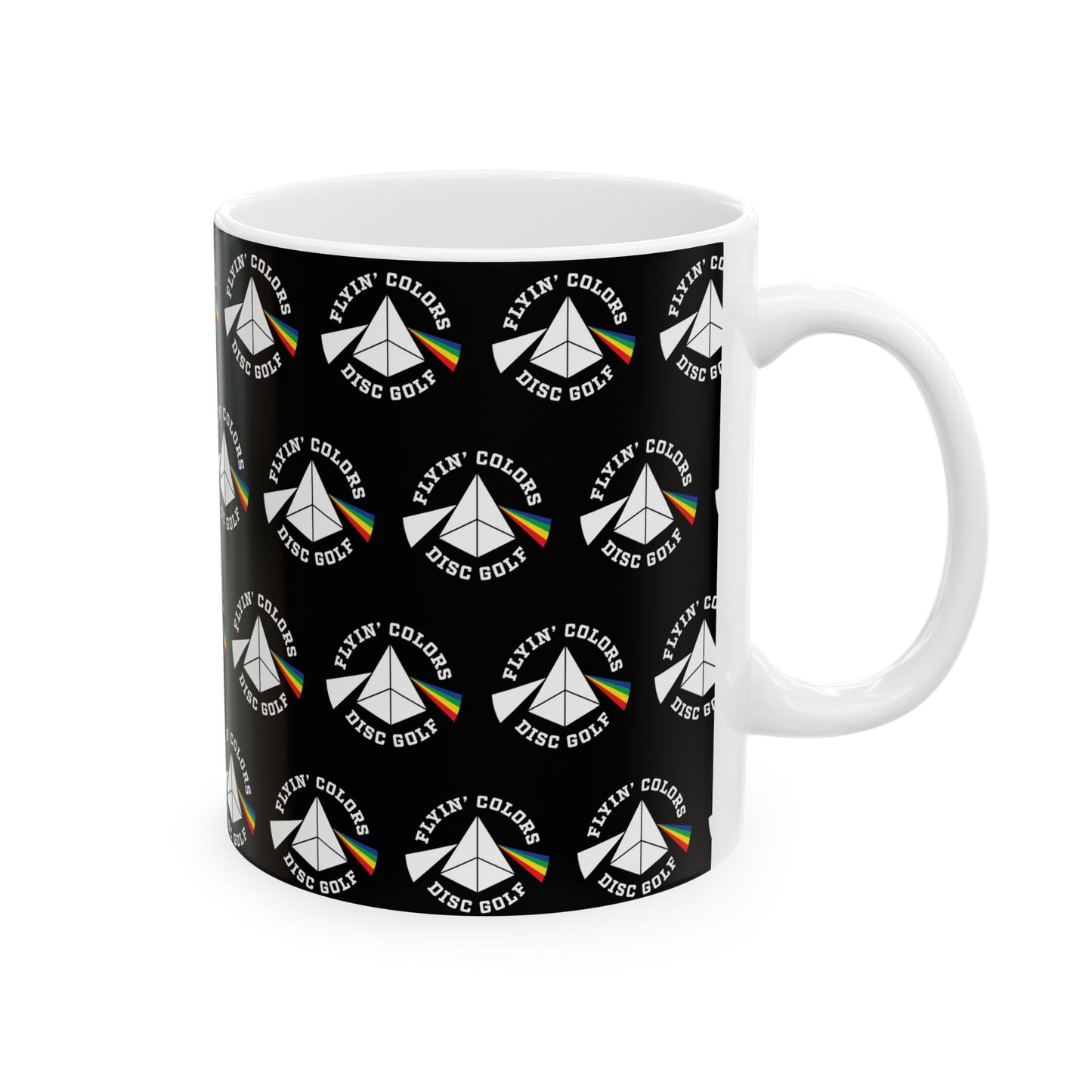 Flyin Colors Mini Logo Ceramic Mug, (11oz) Black