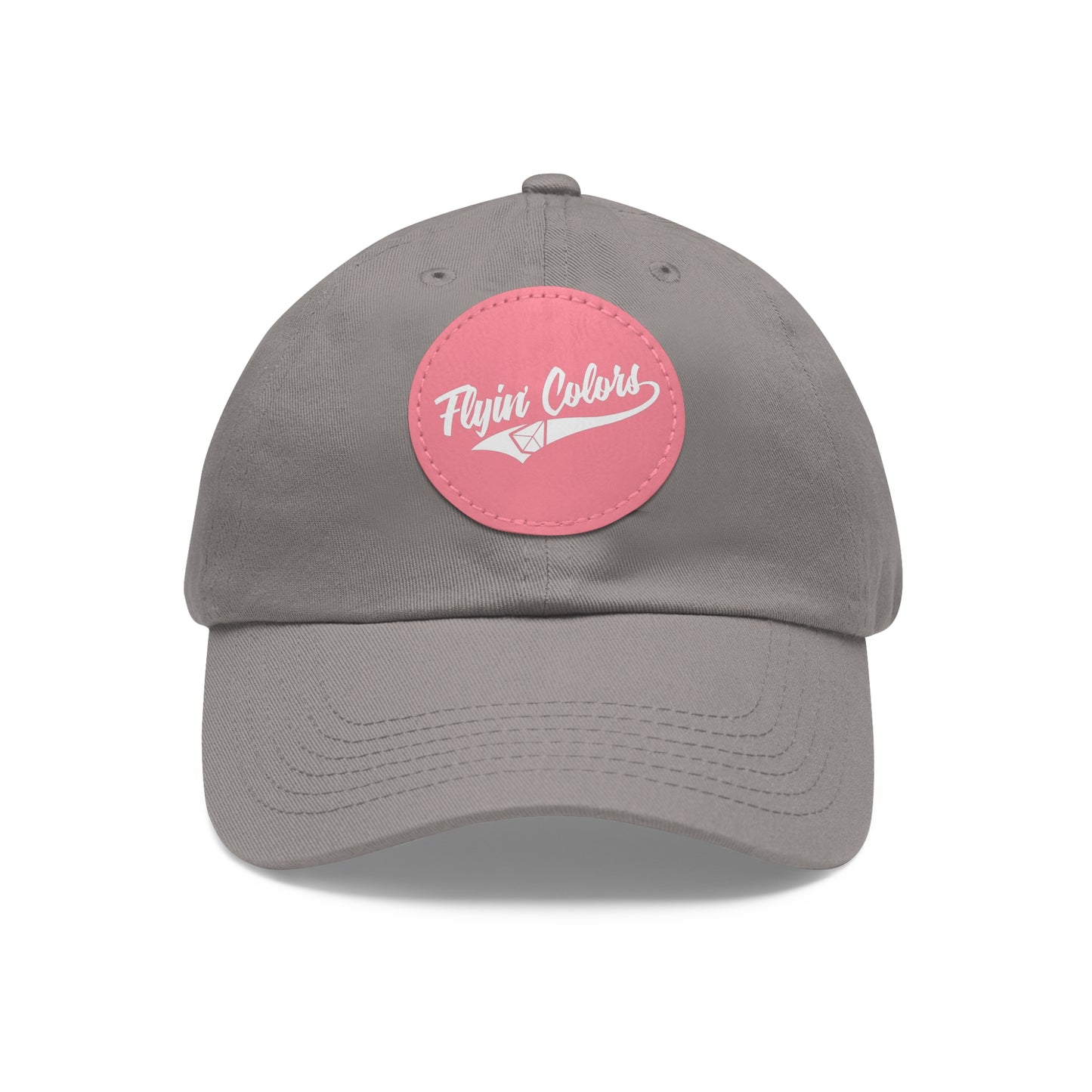Flyin Colors swoop logo Dad Hat with Leather Patch (Round)