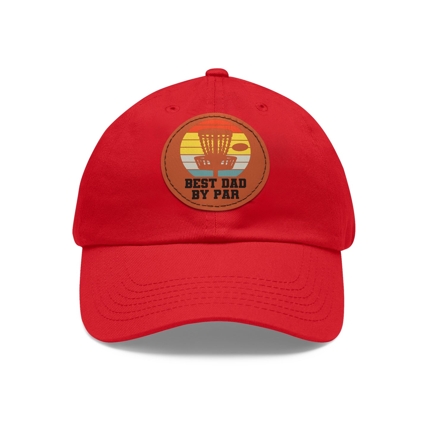 Flyin Colors Dad Hat with Leather Patch (Round) Best Dad
