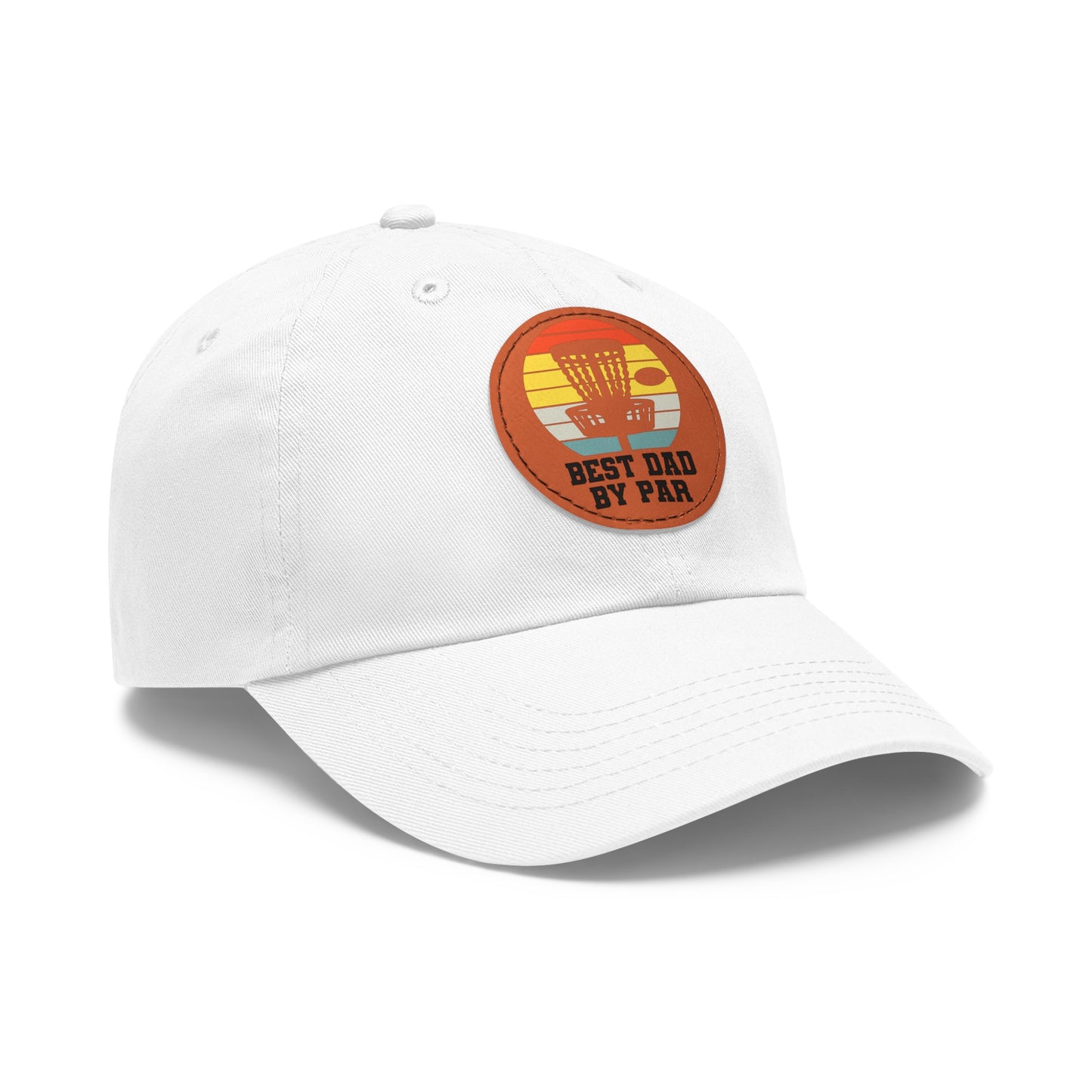 Flyin Colors Dad Hat with Leather Patch (Round) Best Dad