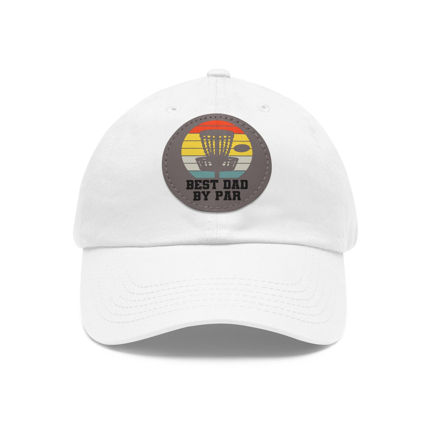 Flyin Colors Dad Hat with Leather Patch (Round) Best Dad