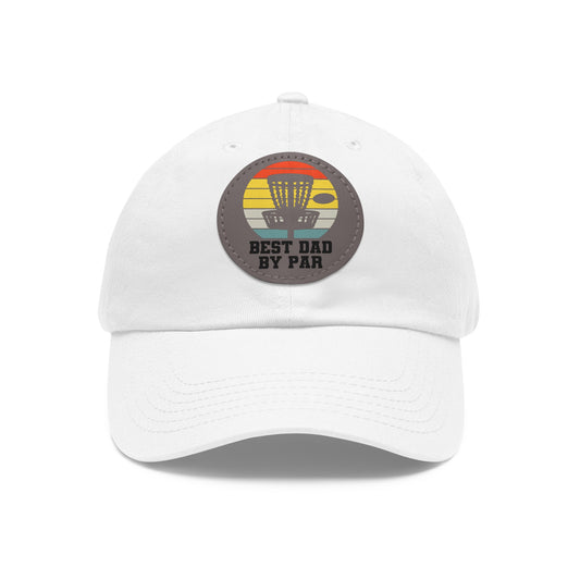 Flyin Colors Dad Hat with Leather Patch (Round) Best Dad