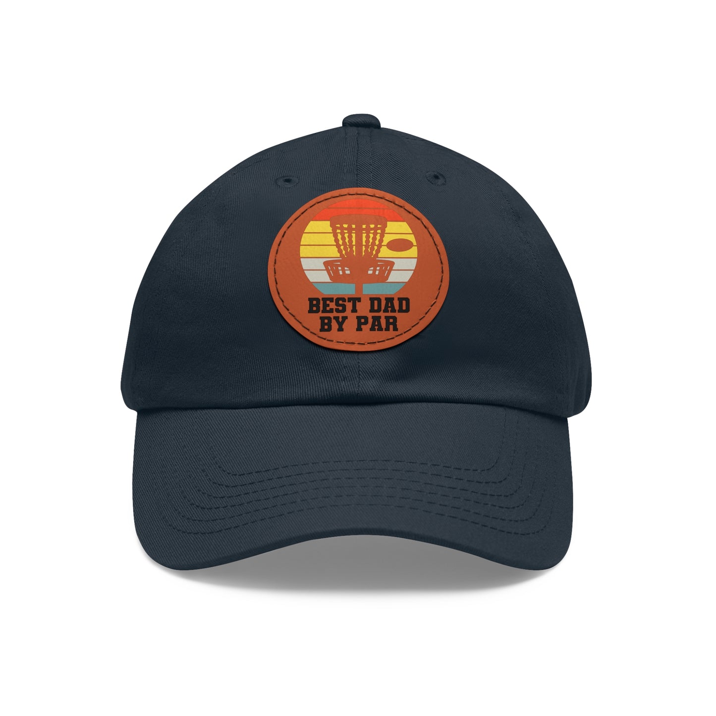 Flyin Colors Dad Hat with Leather Patch (Round) Best Dad
