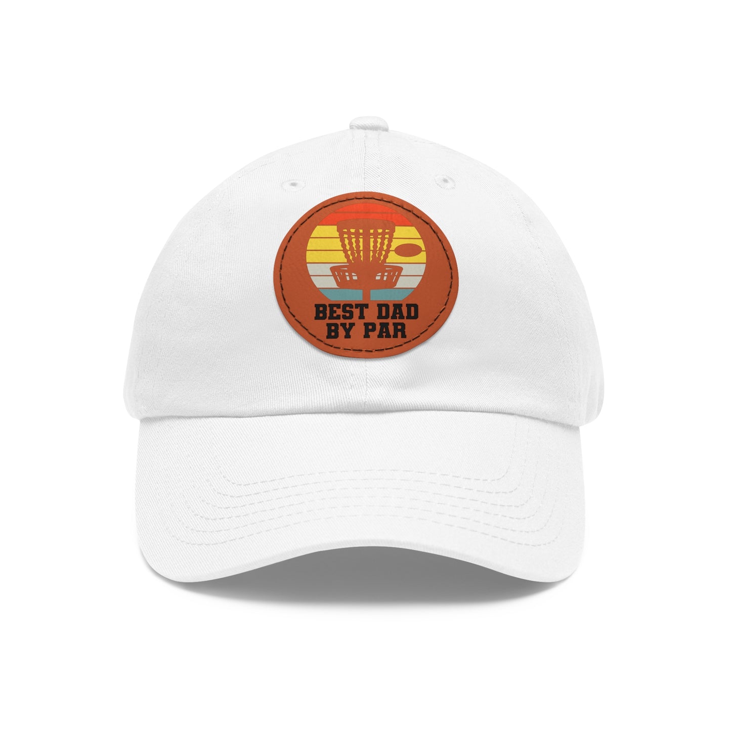 Flyin Colors Dad Hat with Leather Patch (Round) Best Dad