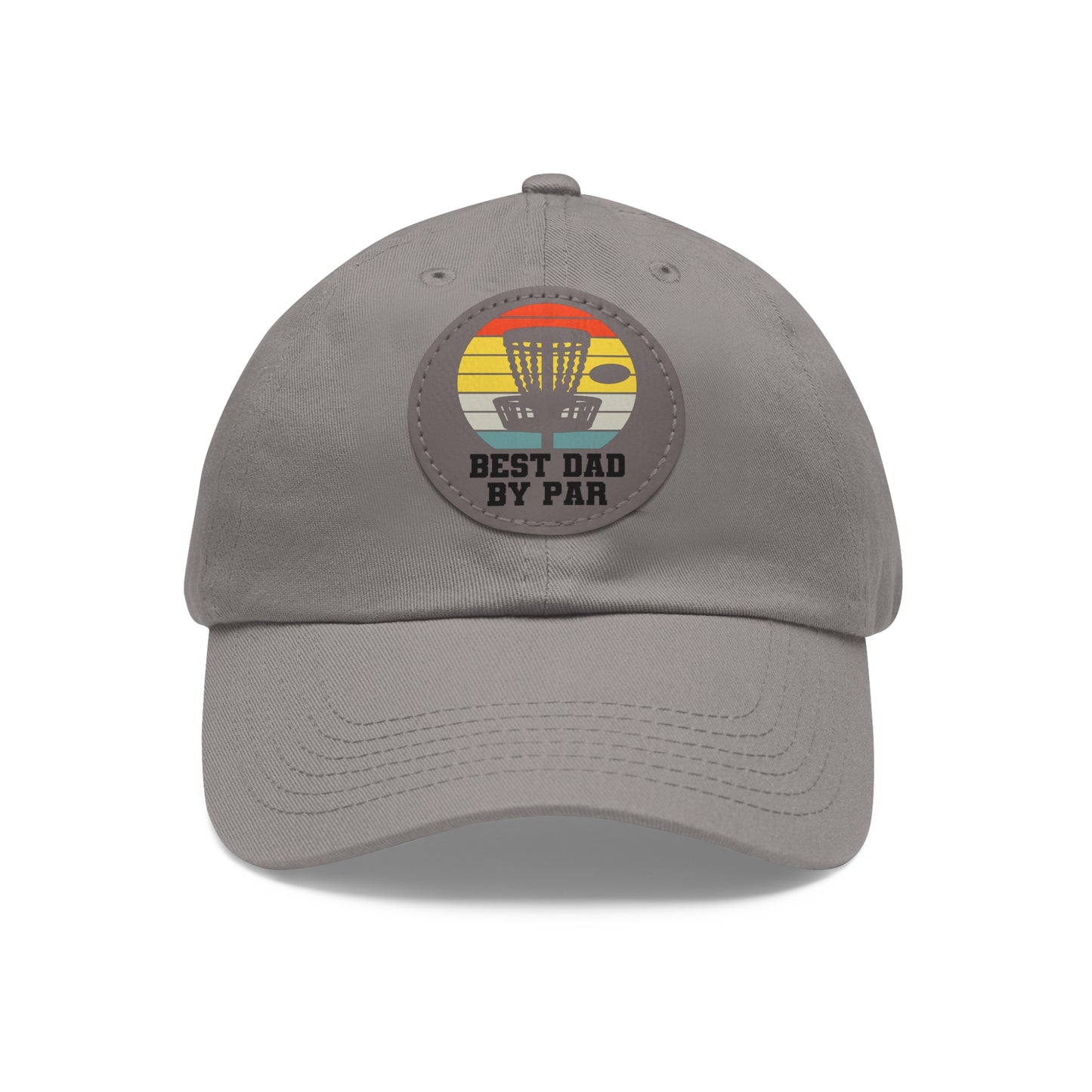 Flyin Colors Dad Hat with Leather Patch (Round) Best Dad