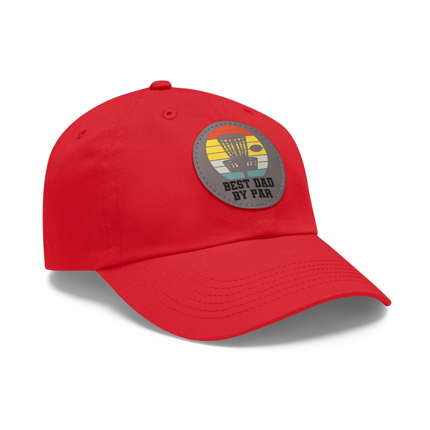 Flyin Colors Dad Hat with Leather Patch (Round) Best Dad