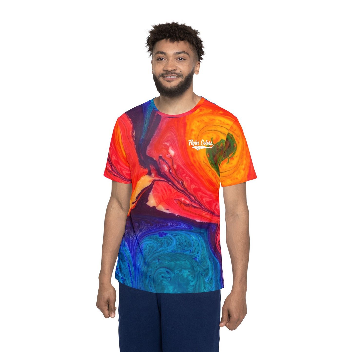 Special Edition Men's Sports Jersey w/Custom Background Image by FlyinColors #4