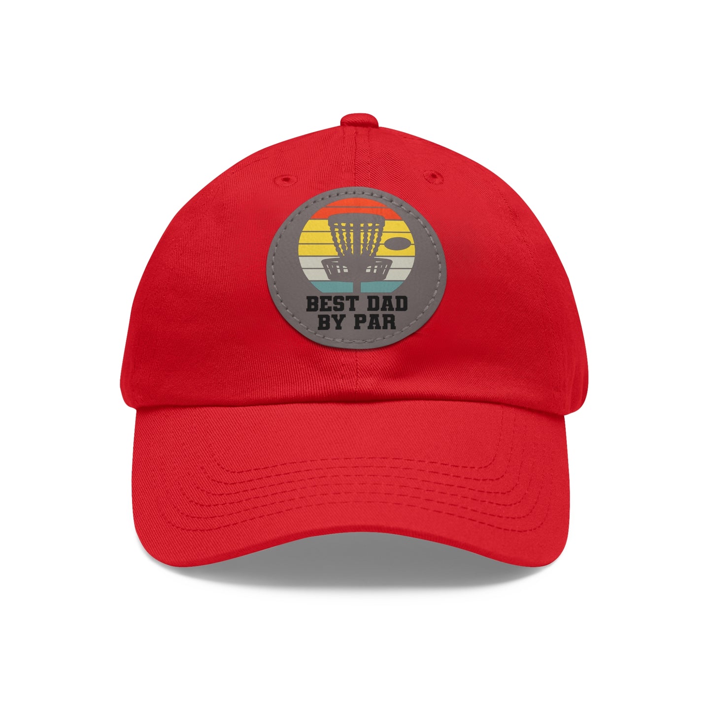 Flyin Colors Dad Hat with Leather Patch (Round) Best Dad