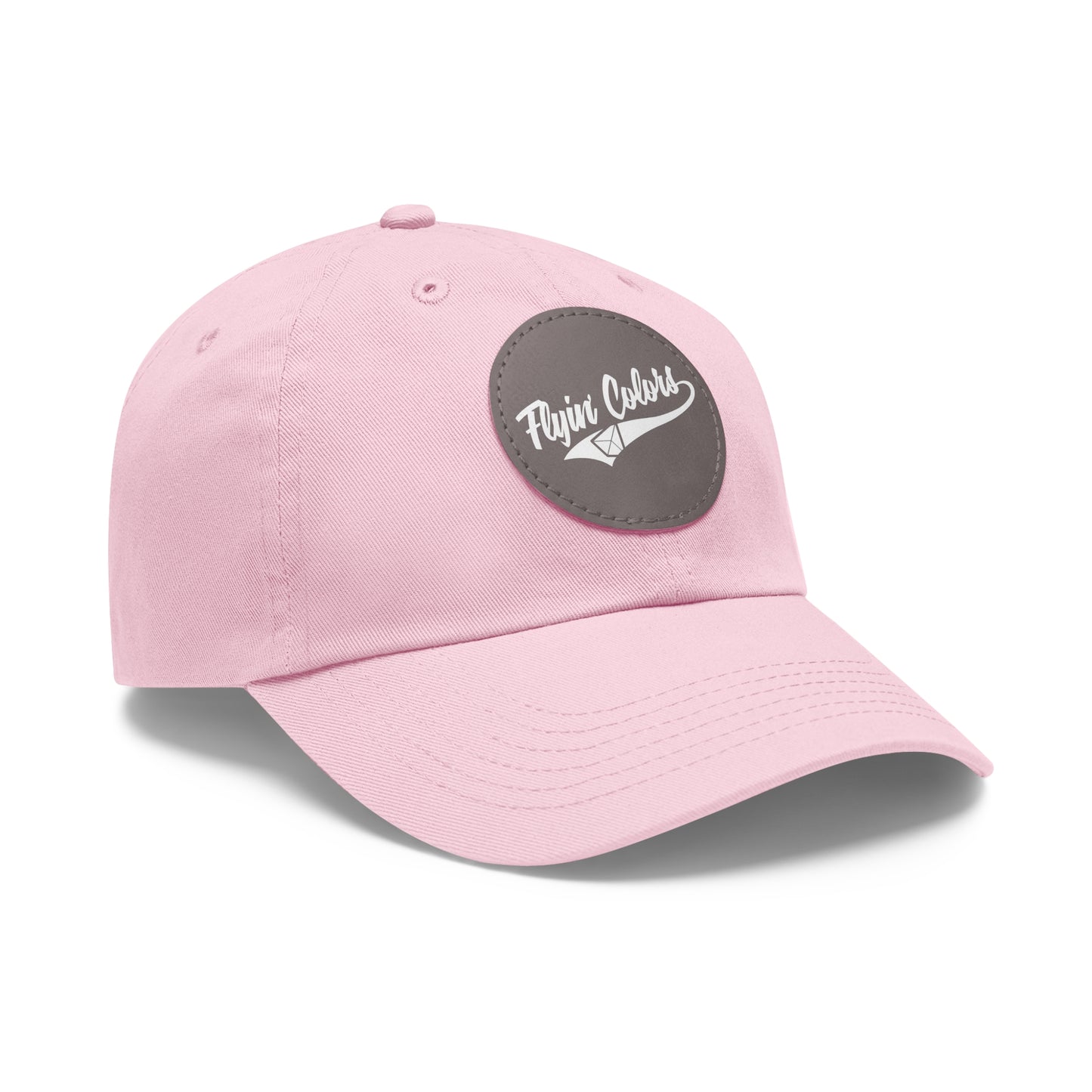 Flyin Colors swoop logo Dad Hat with Leather Patch (Round)