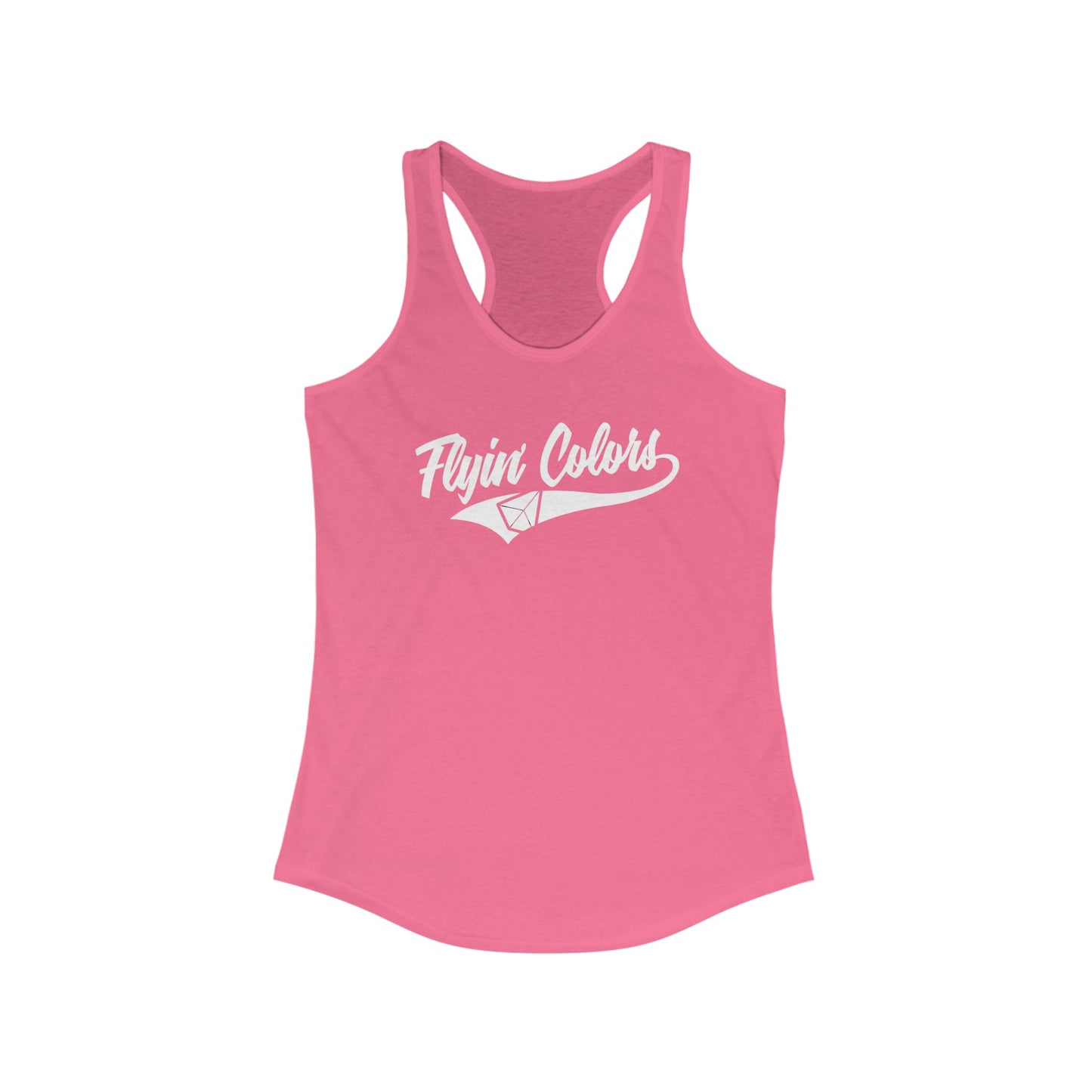 Women's Racerback Tank with Flyin Colors logo