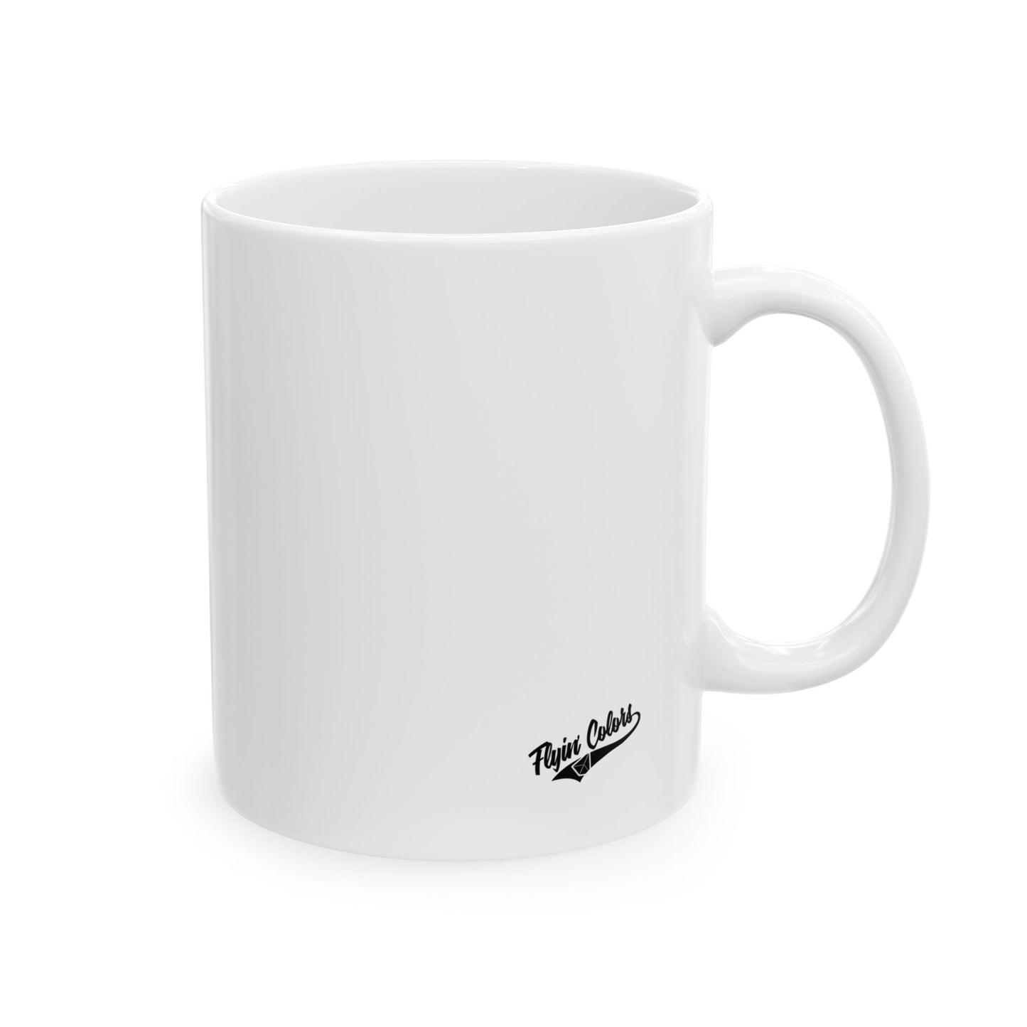 Flyin Colors Ceramic Mug, (11oz) Disc Golf Girl