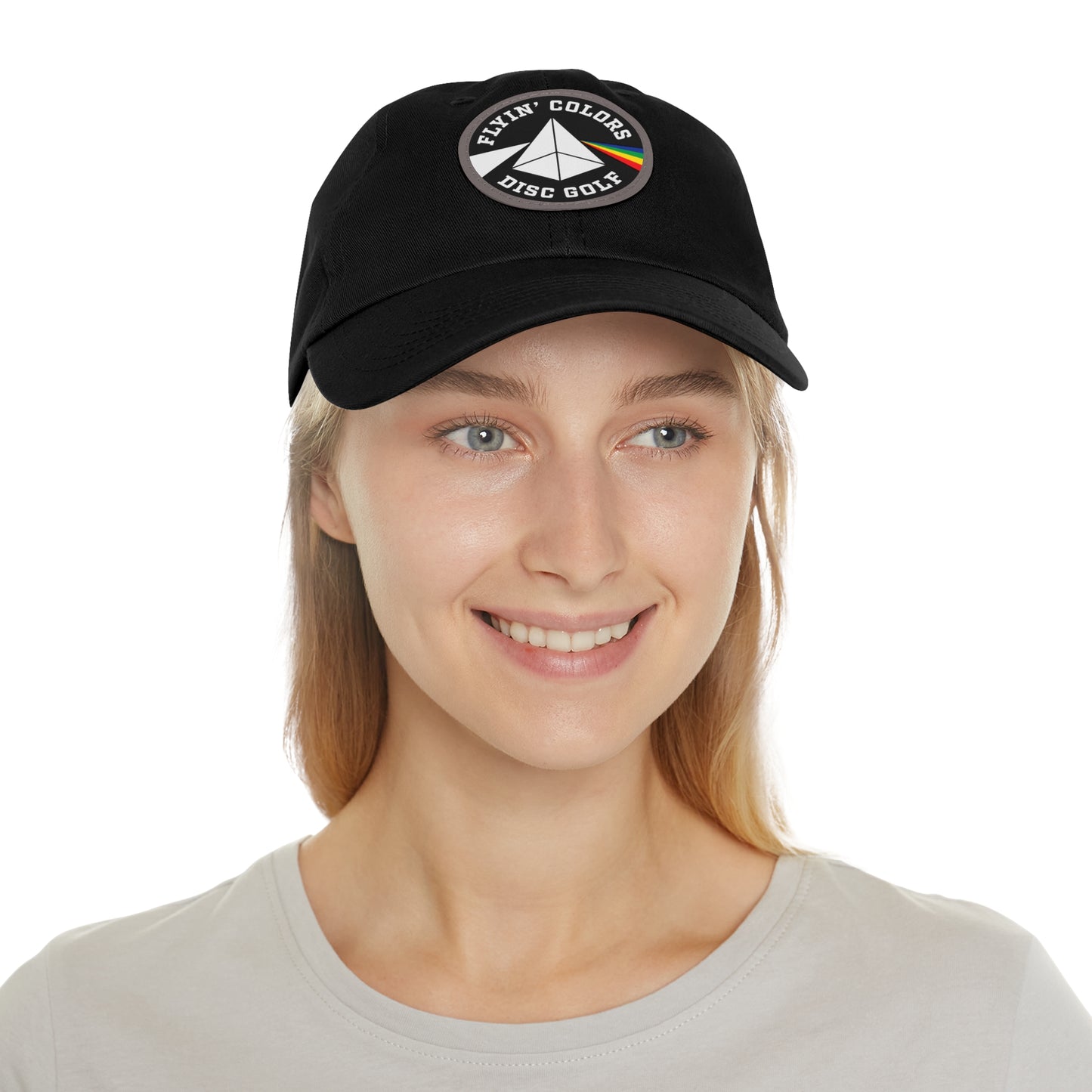Dad Hat with Leather Flyin Colors Patch (Round)