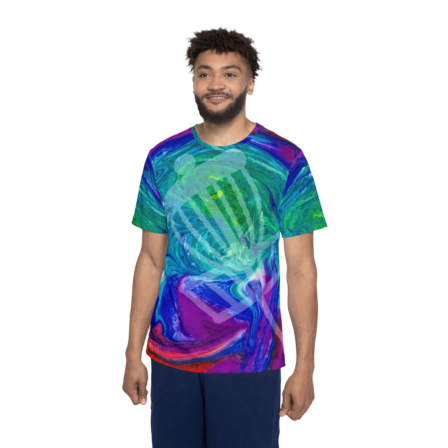 Special Edition Men's Sports Jersey w/Custom Background Image by FlyinColors #5