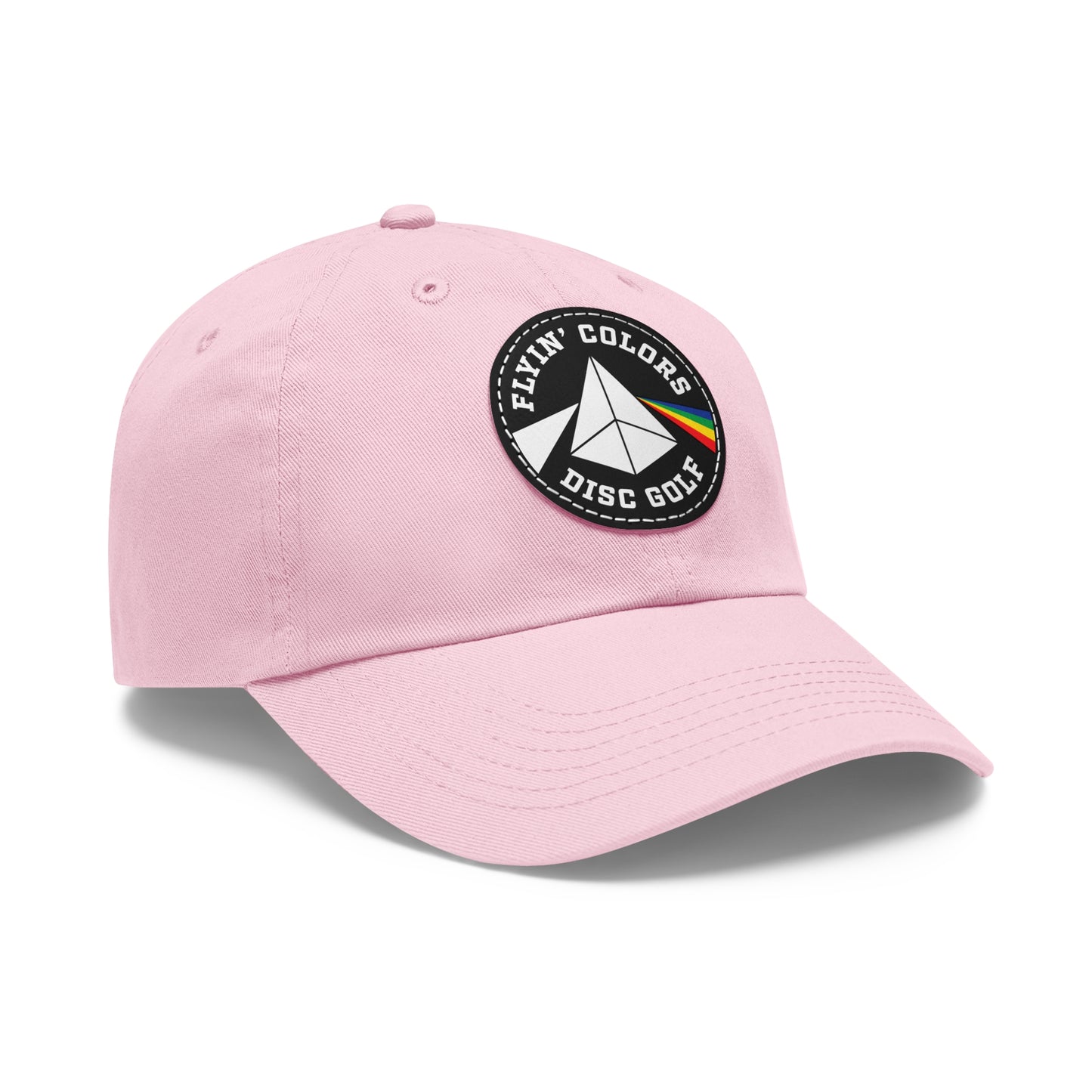 Dad Hat with Leather Flyin Colors Patch (Round)