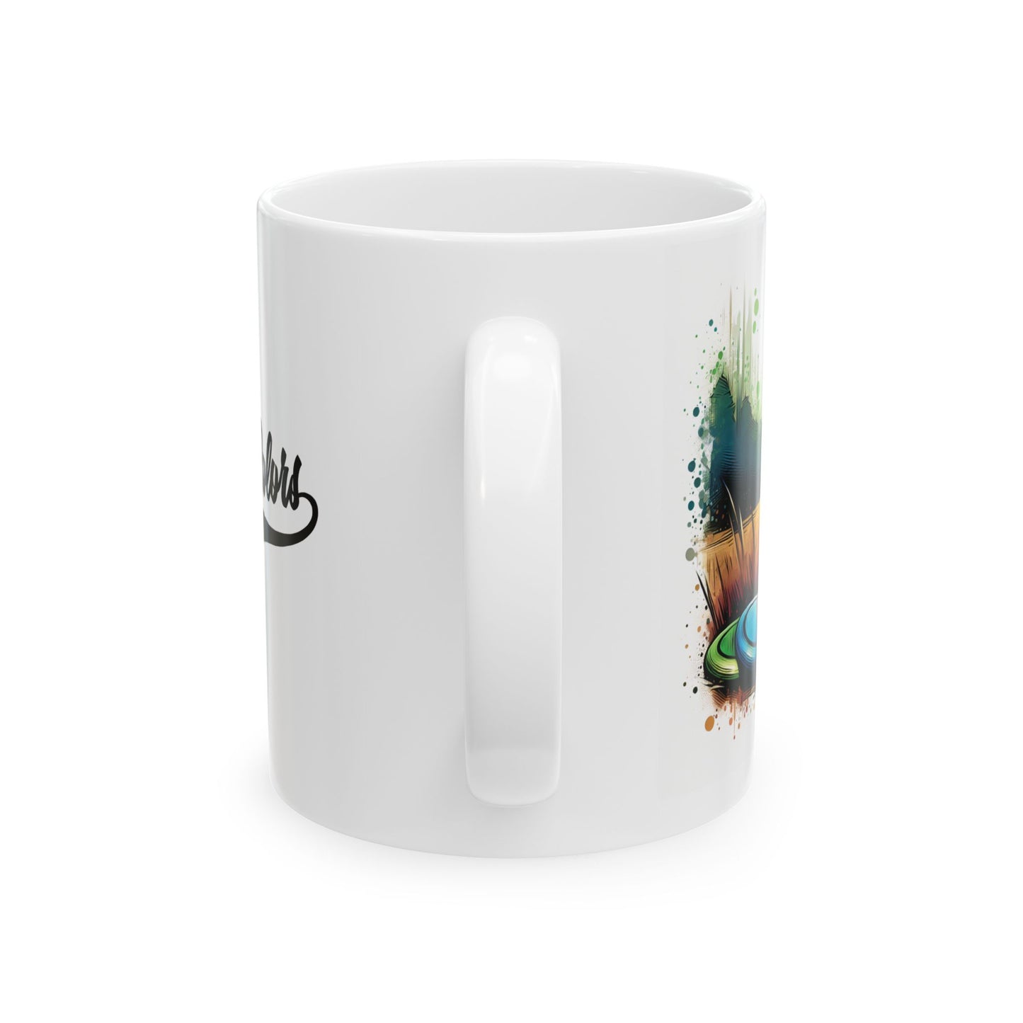 Flyin Colors Ceramic Mug, (11oz) Basket Logo