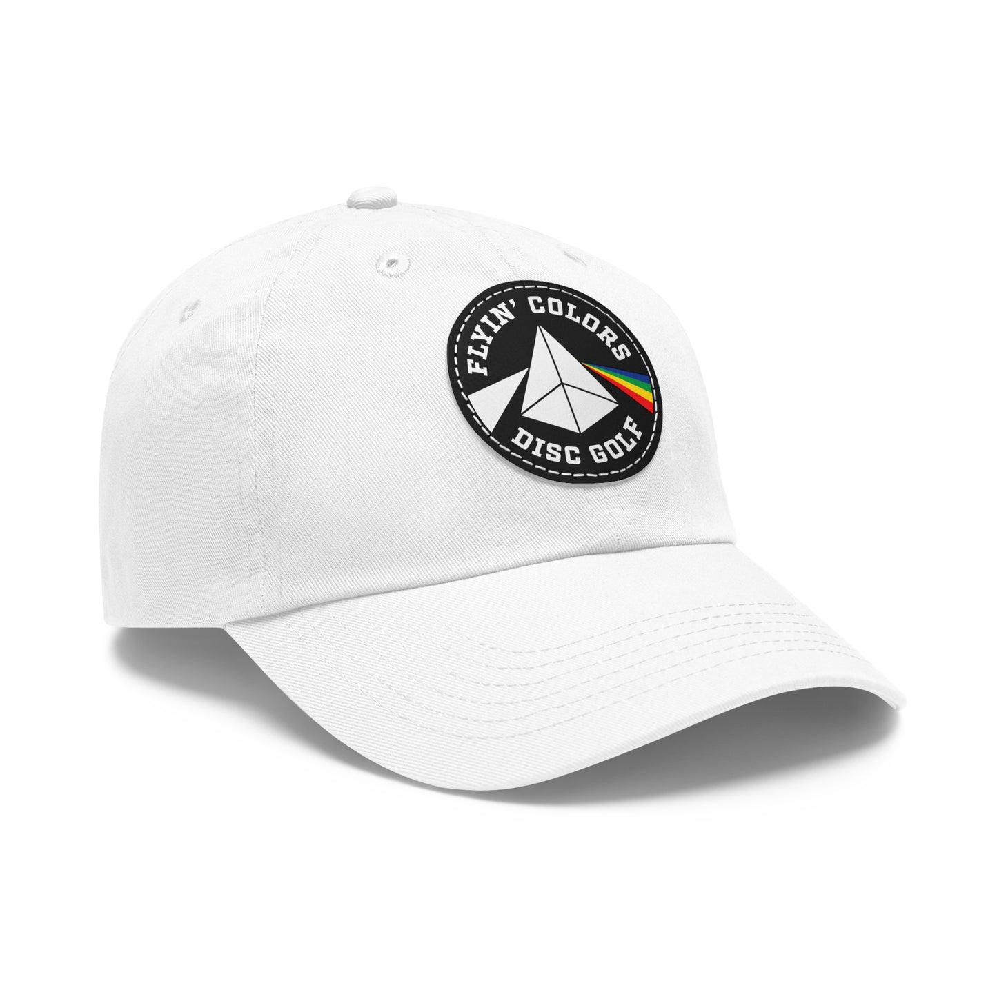 Dad Hat with Leather Flyin Colors Patch (Round)