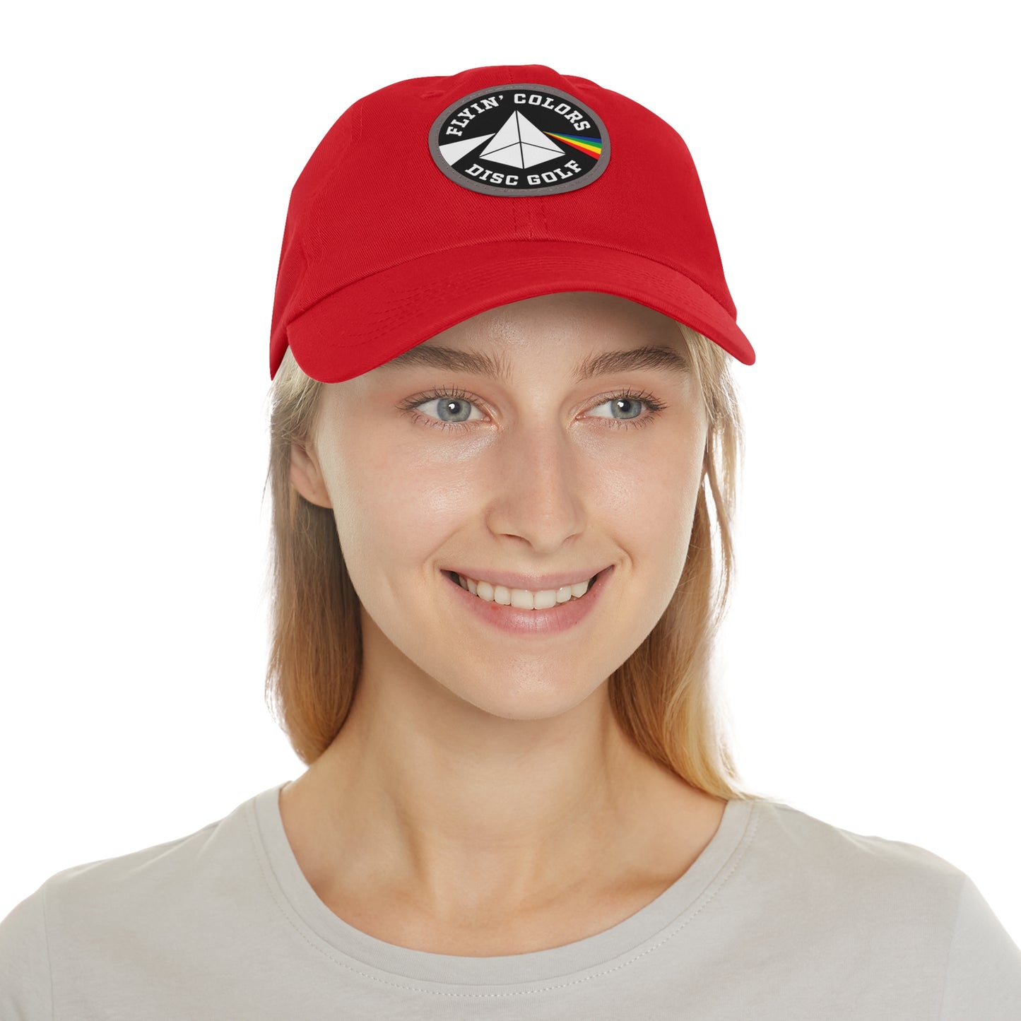 Dad Hat with Leather Flyin Colors Patch (Round)