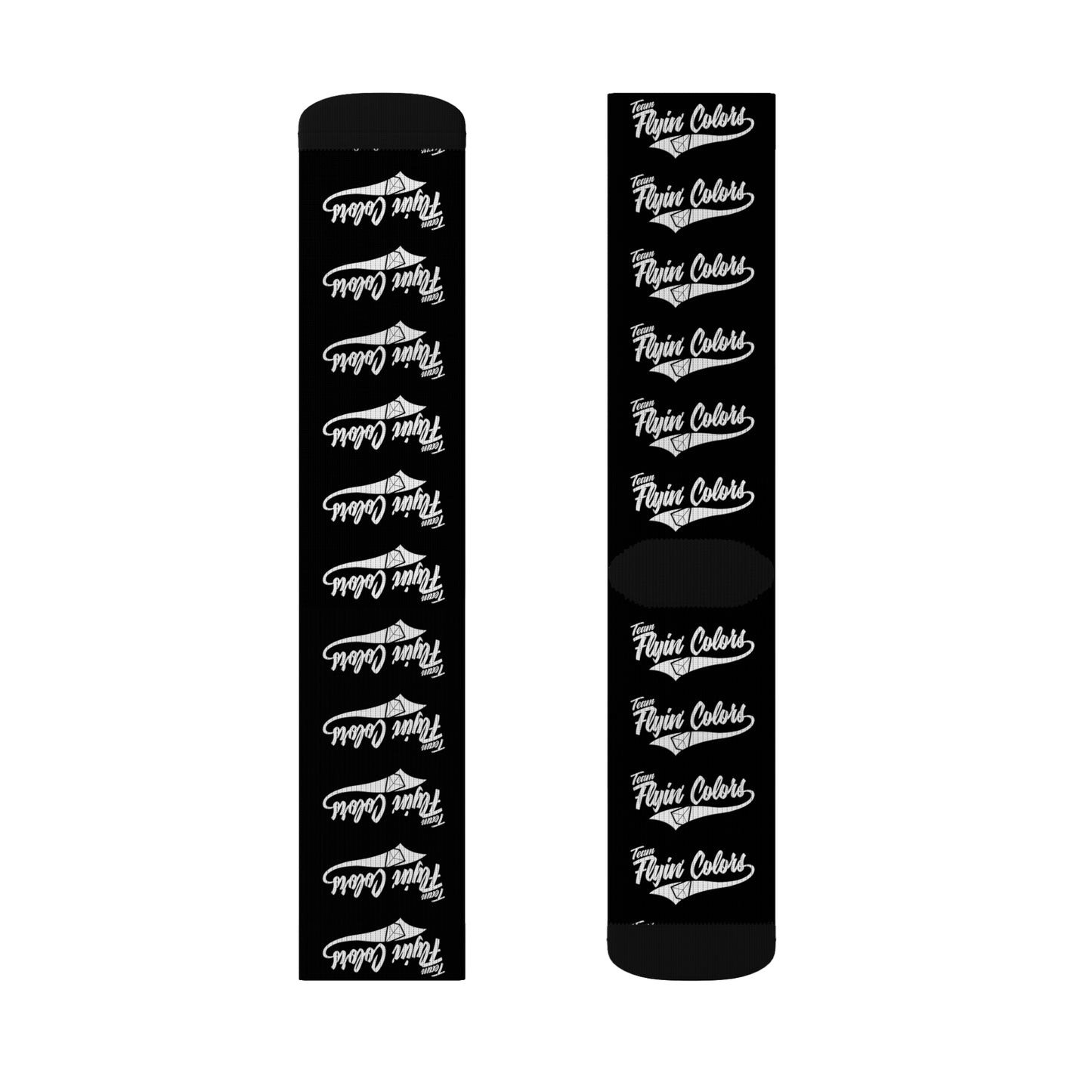 Flyin Colors Mini Team Logo Sublimation Socks Black