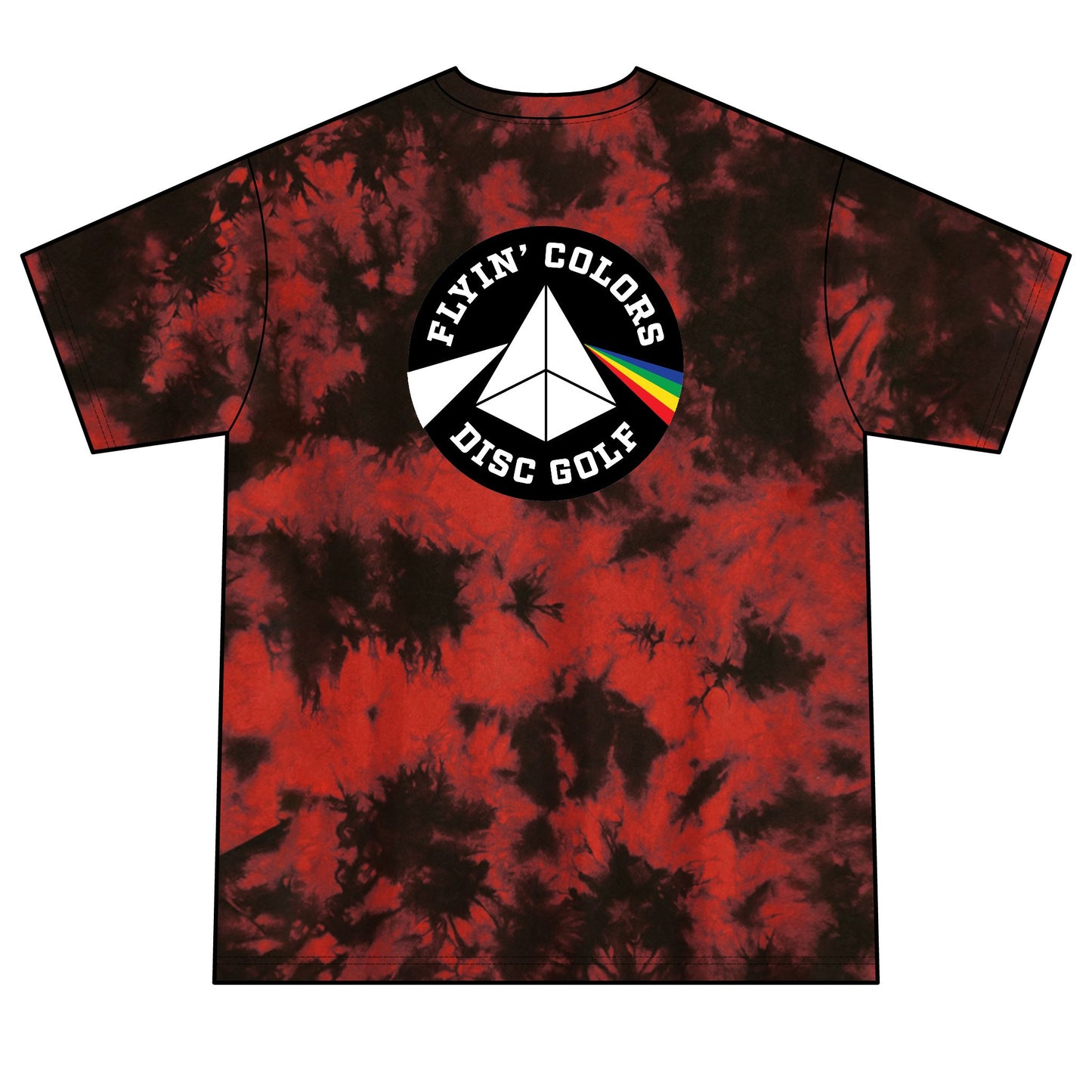 Unisex Crystal Tie-Dye Tee with Flyin Colors logo