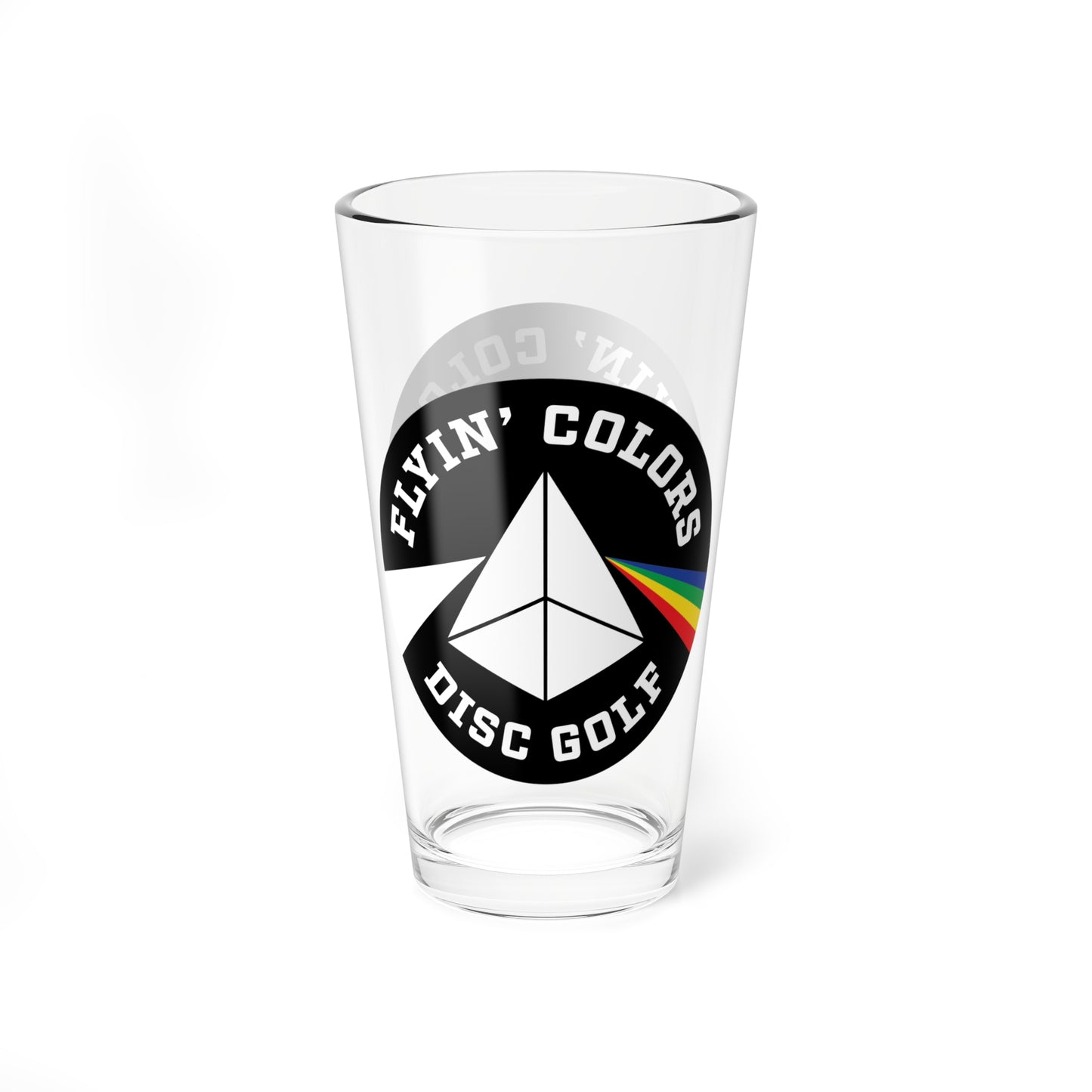 Custom Flyin Colors Mixing Glass 16oz
