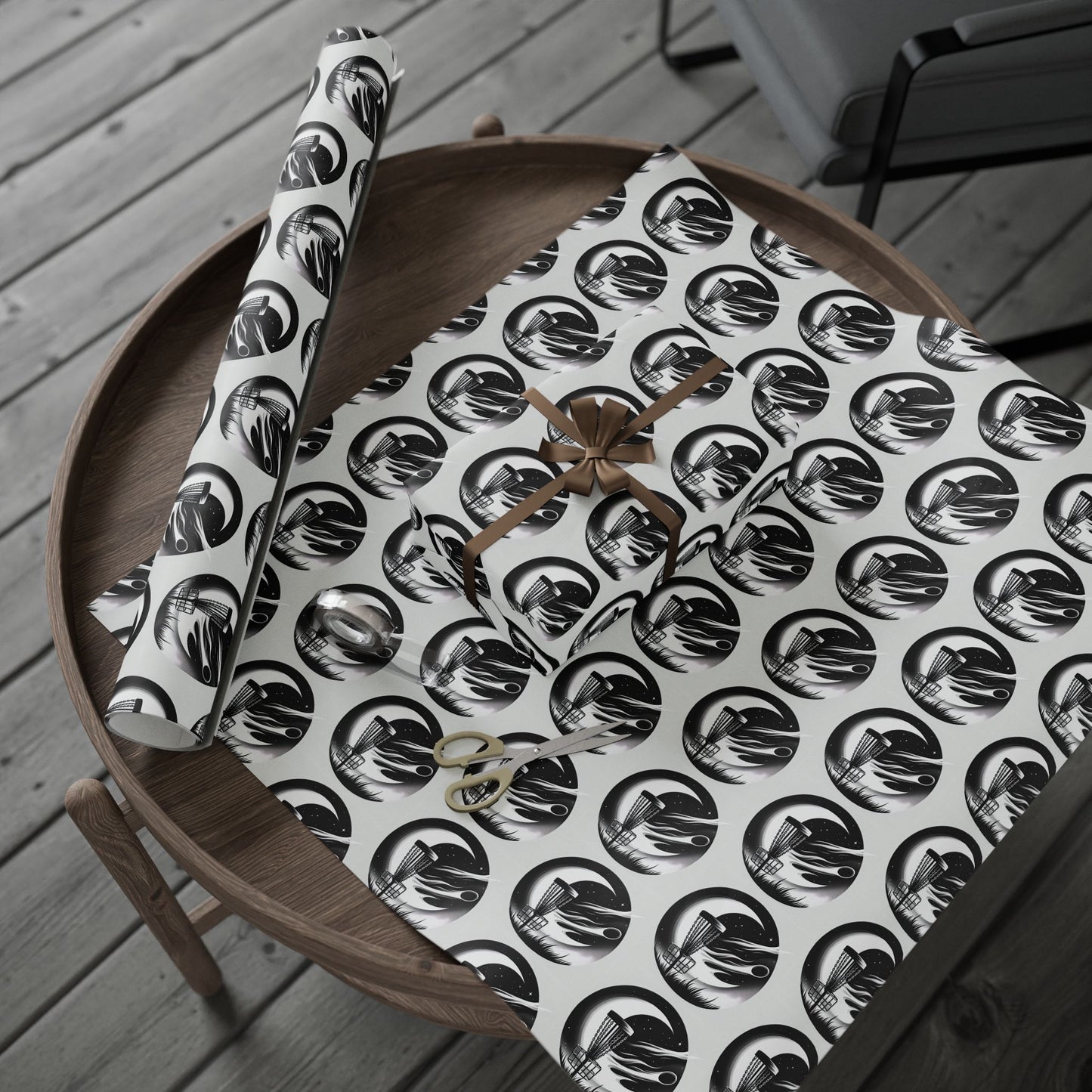 Flyin Colors Disc Golf Wrapping Papers #5 Moon/Basket Logo