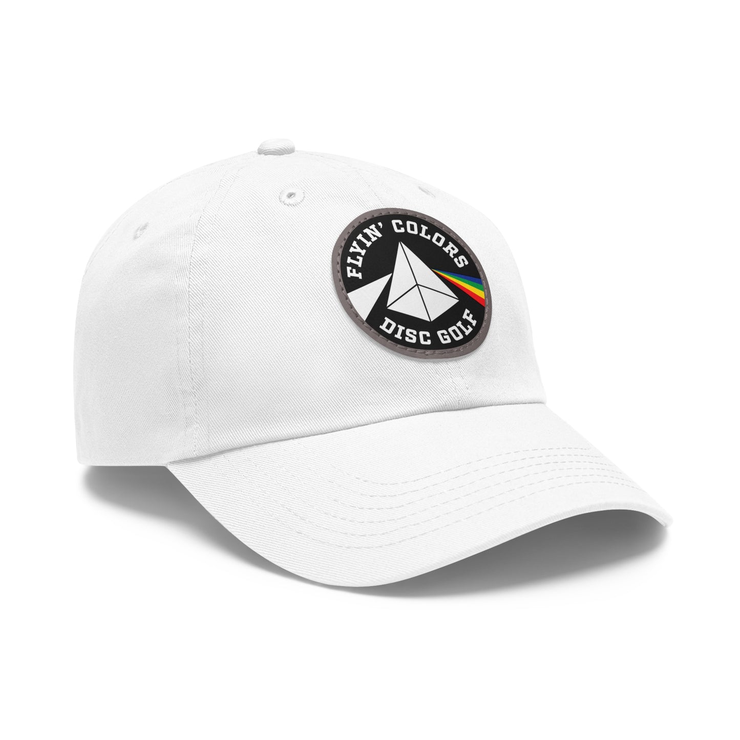 Dad Hat with Leather Flyin Colors Patch (Round)