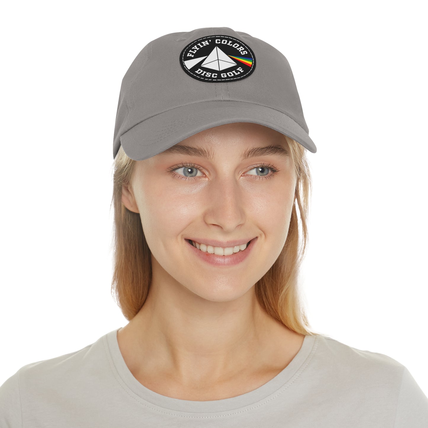 Dad Hat with Leather Flyin Colors Patch (Round)