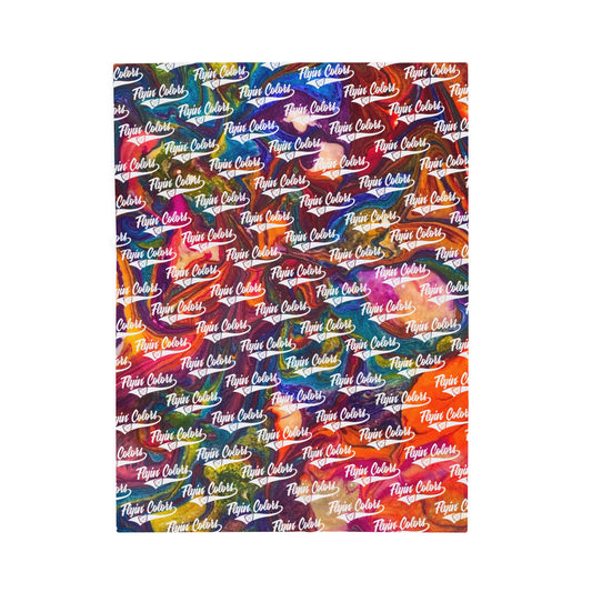 Flyin Colors Velveteen Plush Blanket with FlyinColors Dyed Disc Image