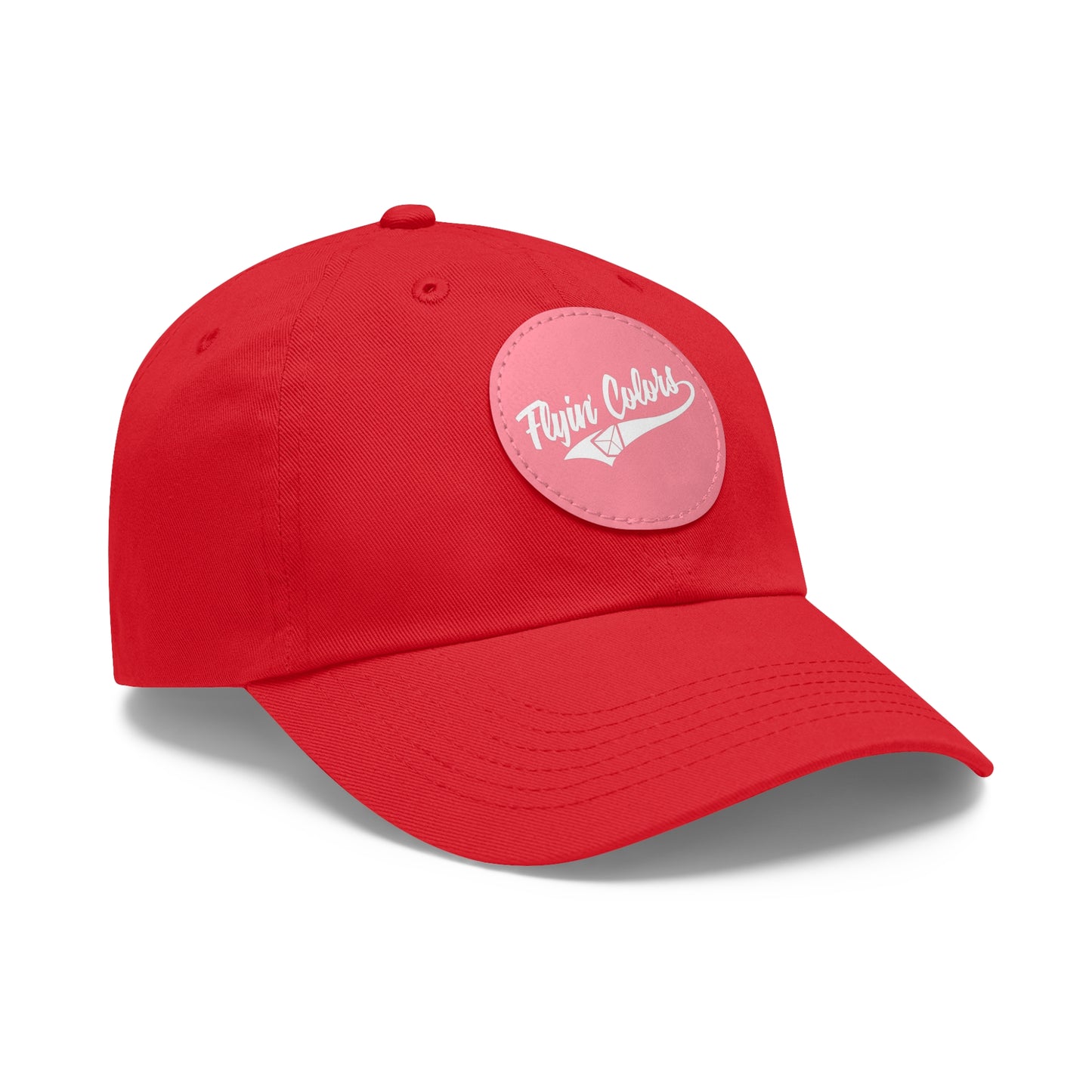 Flyin Colors swoop logo Dad Hat with Leather Patch (Round)