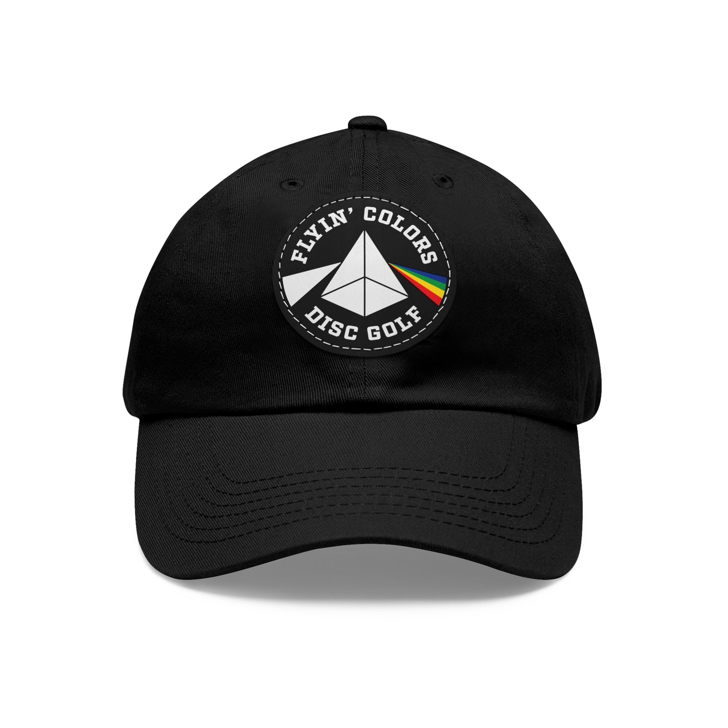Dad Hat with Leather Flyin Colors Patch (Round)
