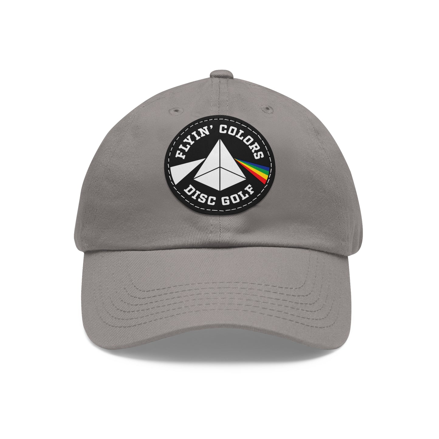 Dad Hat with Leather Flyin Colors Patch (Round)