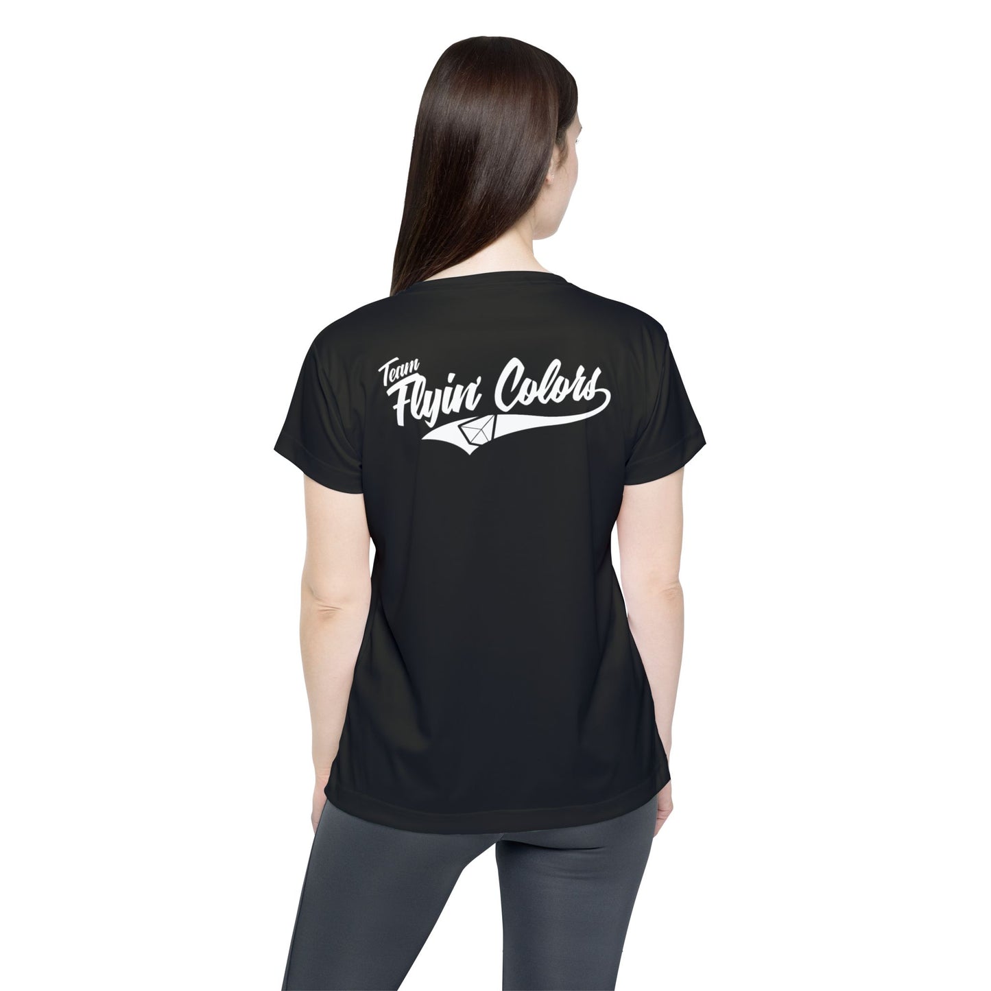 Women's Sports Black Jersey Team Flyin Colors