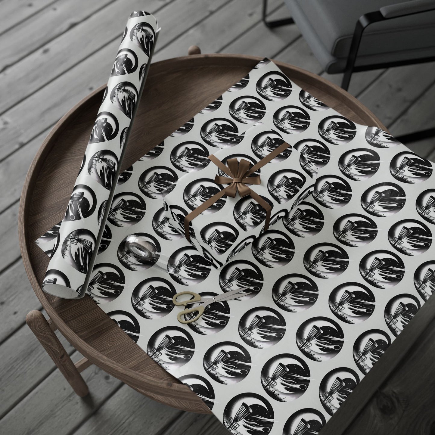 Flyin Colors Disc Golf Wrapping Papers #5 Moon/Basket Logo