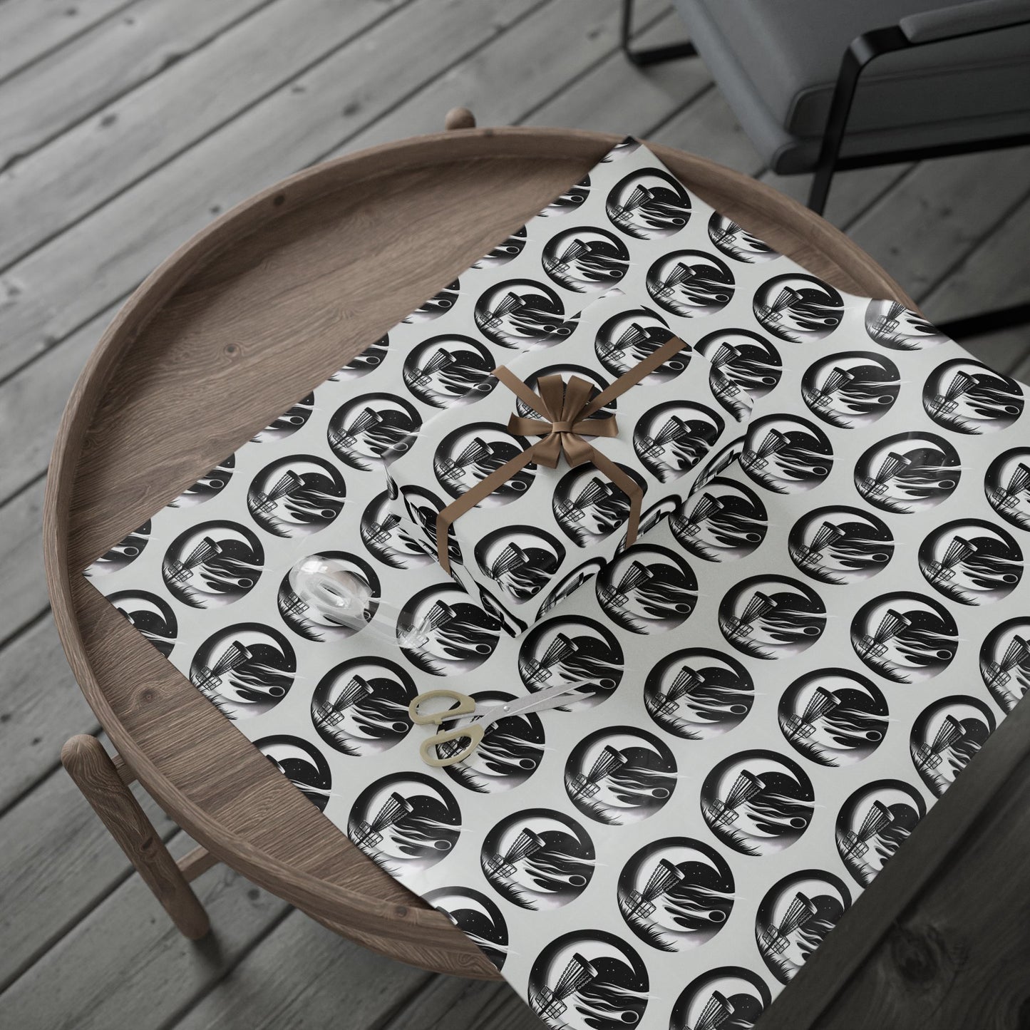Flyin Colors Disc Golf Wrapping Papers #5 Moon/Basket Logo