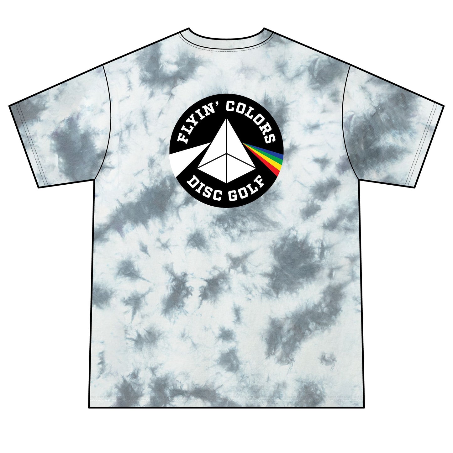 Unisex Crystal Tie-Dye Tee with Flyin Colors logo